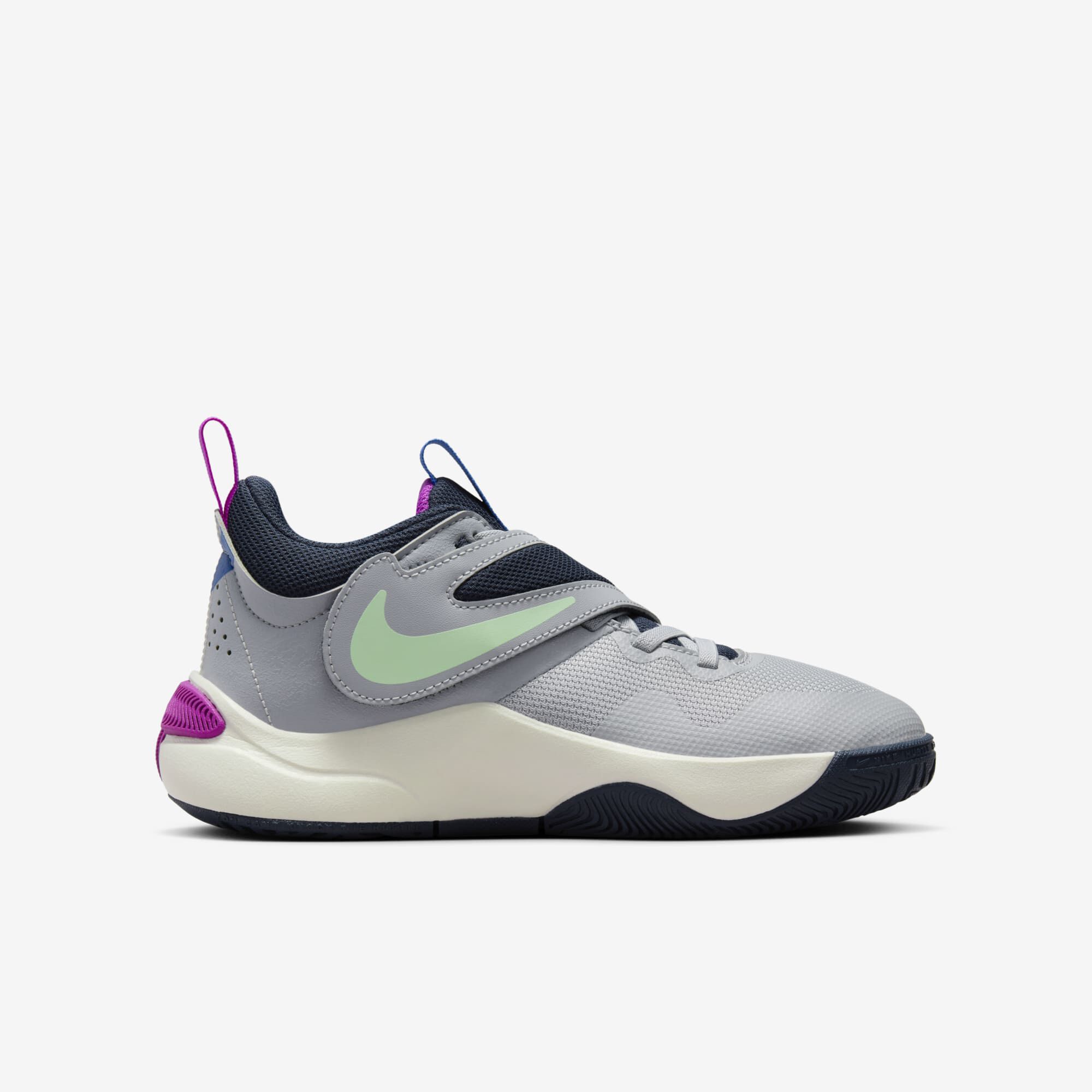 Nike Team Hustle D 11 SE, Gris Lobo/Verde Vapor-Obsidiana, hi-res