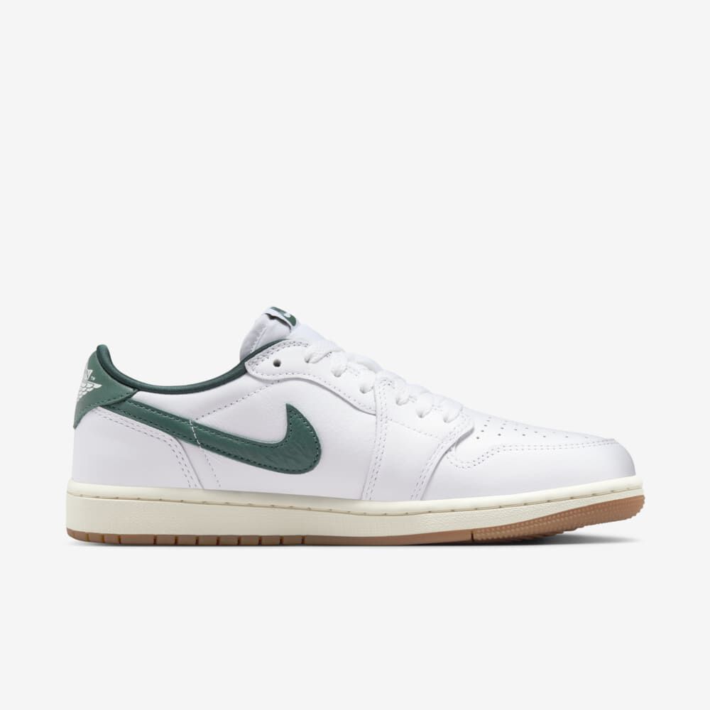 Air Jordan 1 Low OG, Blanco/Vela/Verde Oxidado, hi-res