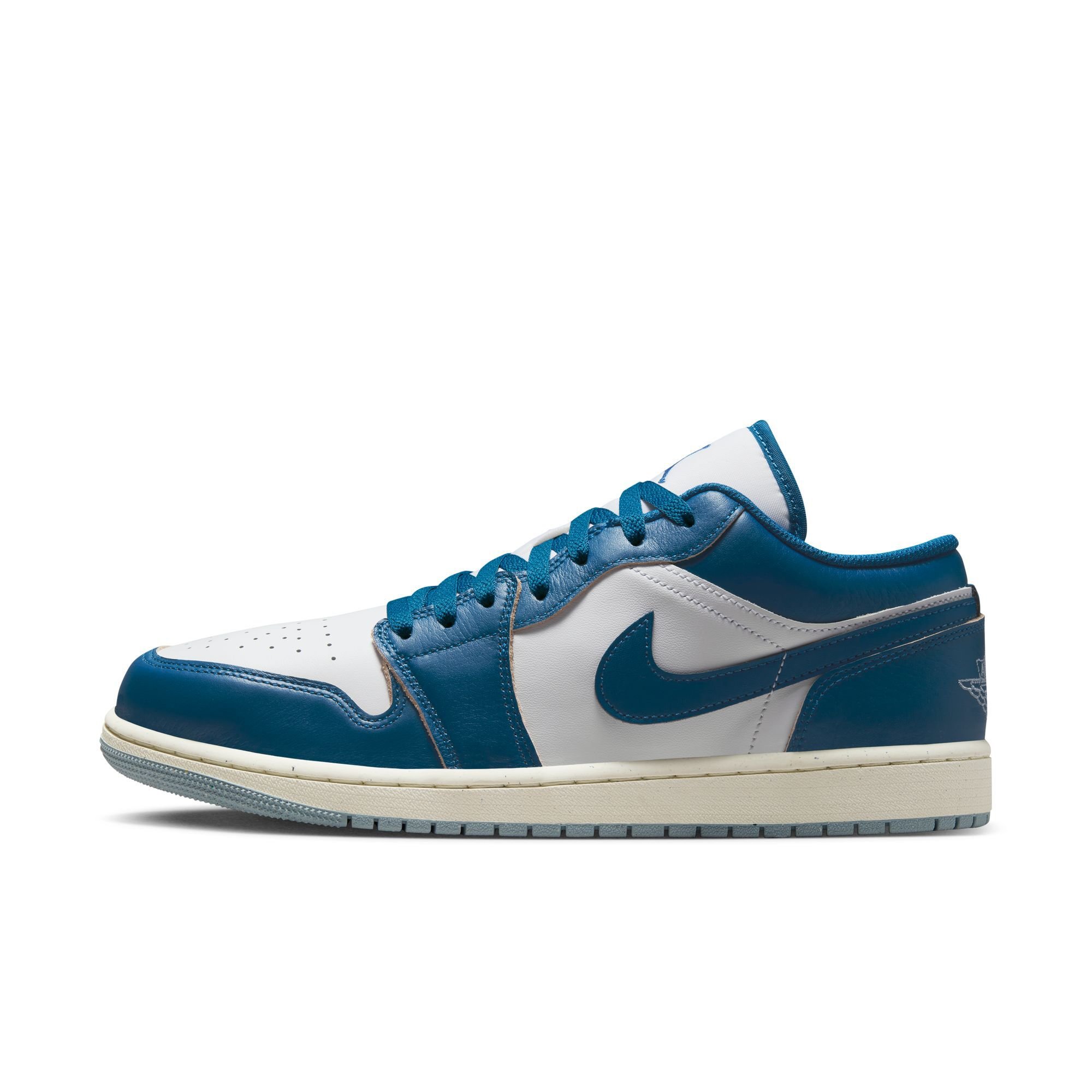 Air Jordan 1 Low SE, Blanco/Azul Industrial-Azul Gris-Vela, hi-res