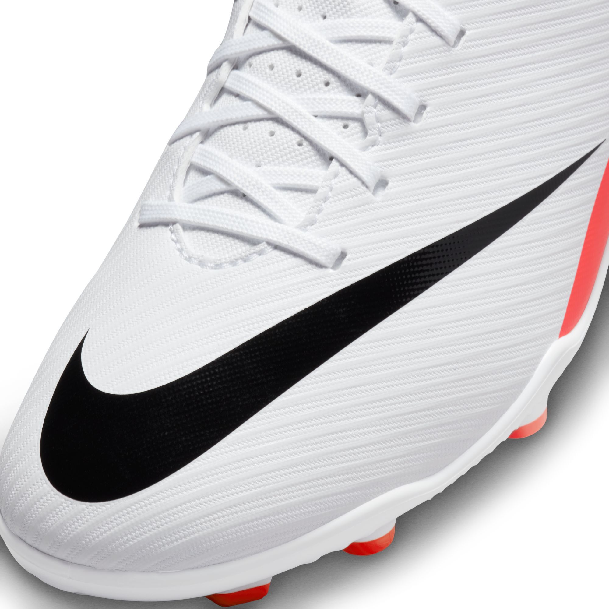 Nike Jr. Mercurial Vapor 15 Club, Carmesí Brillante/Blanco-Negro, hi-res