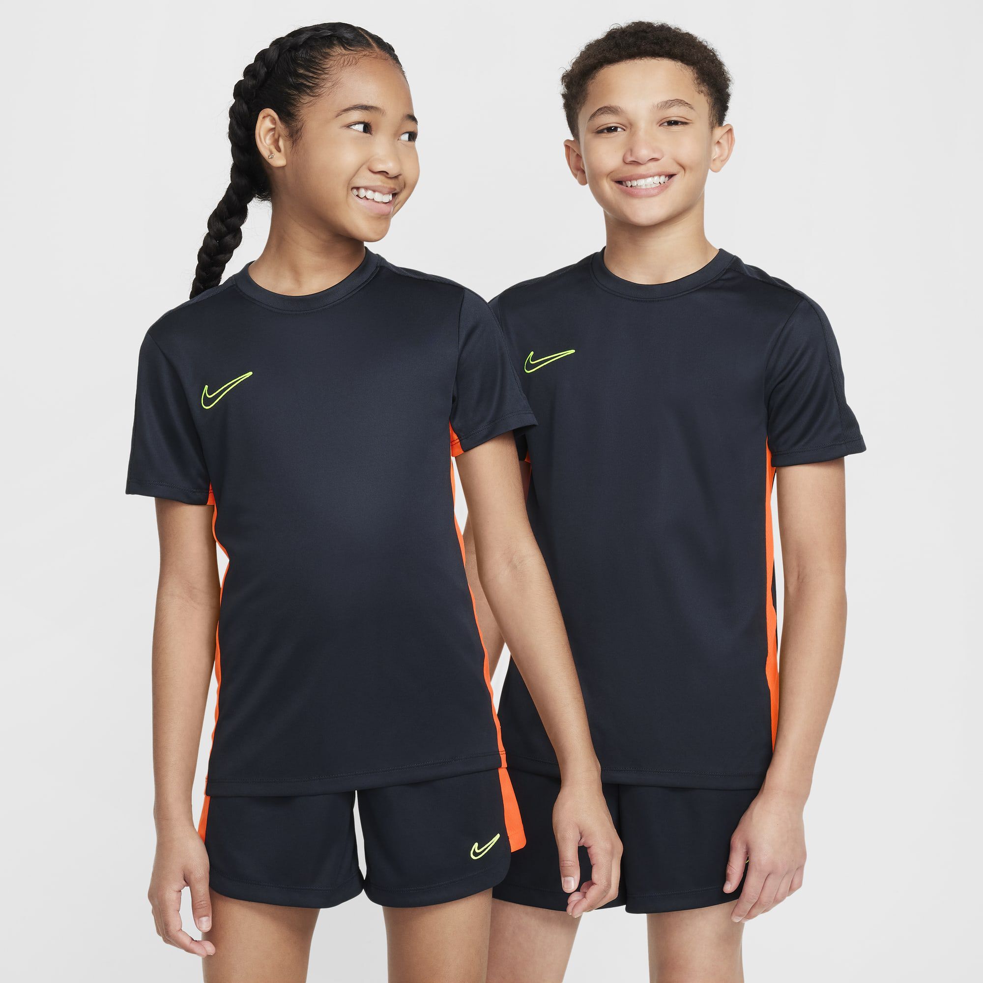 Nike Dri-FIT Academy23, Obsidiana Oscura/Naranja Total/Voltioio, hi-res