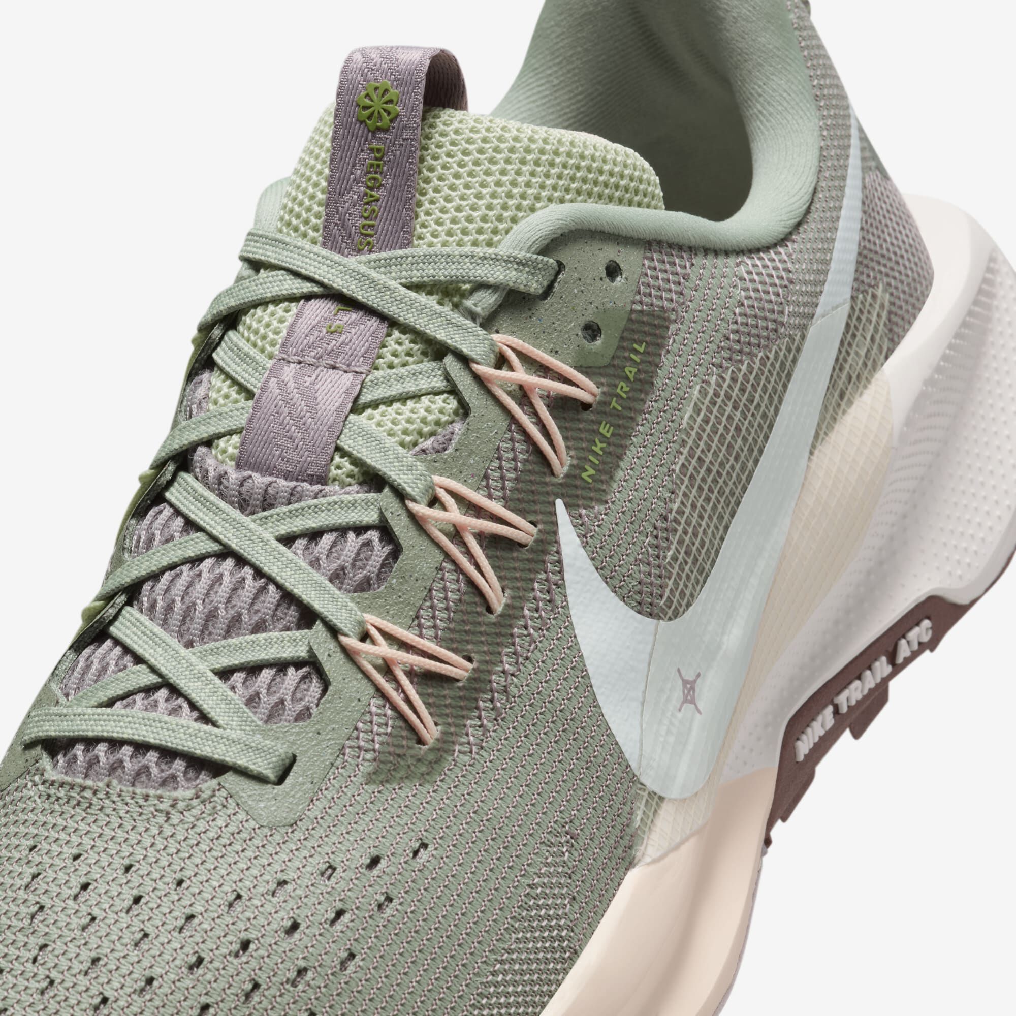 Nike Pegasus Trail 5, Horizonte Jade/Tinte Carmesí/Mena Violeta Claro/Vela, hi-res