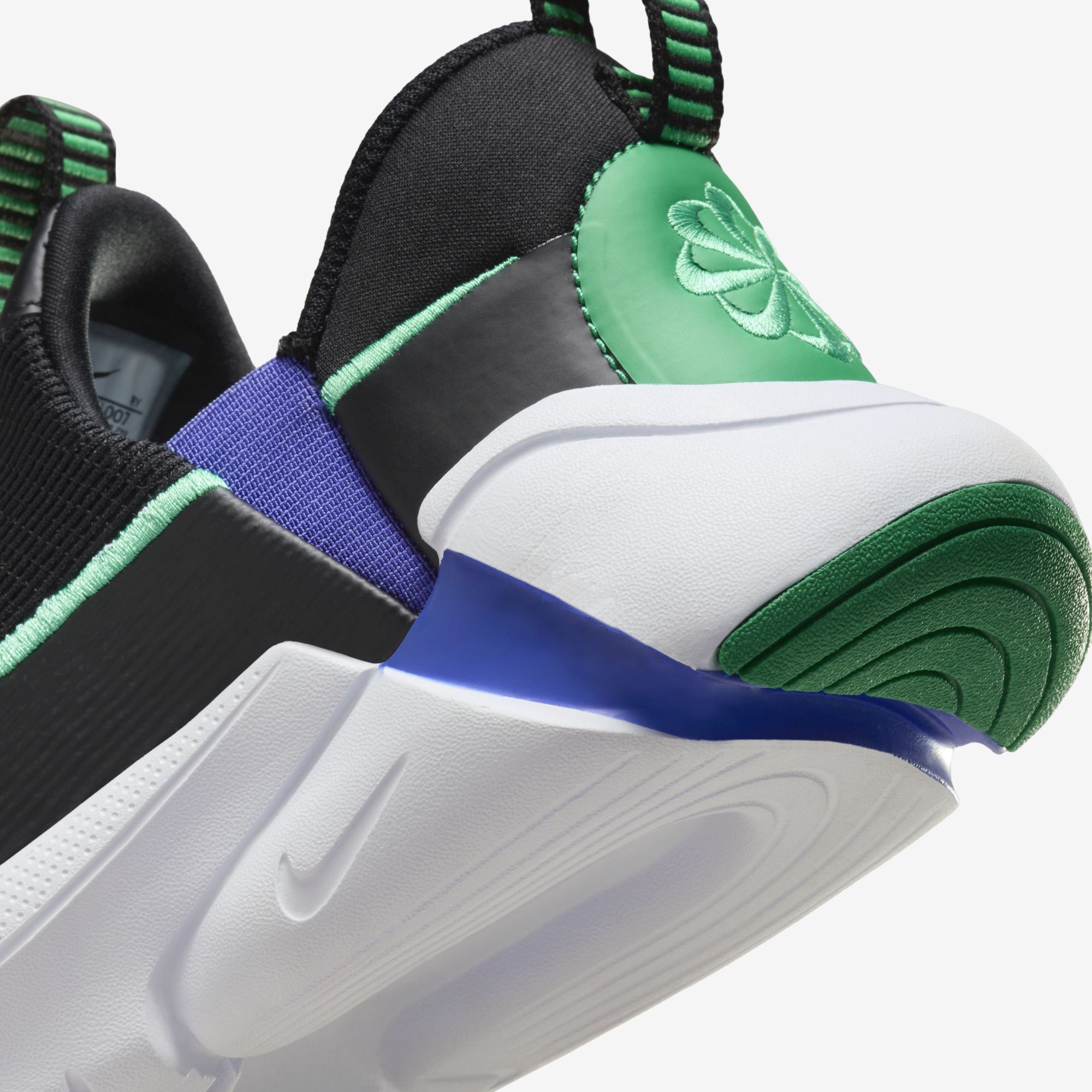 Nike Flex Plus 2, Negro/Verde Estadio-Blanco-Violeta Persa, hi-res