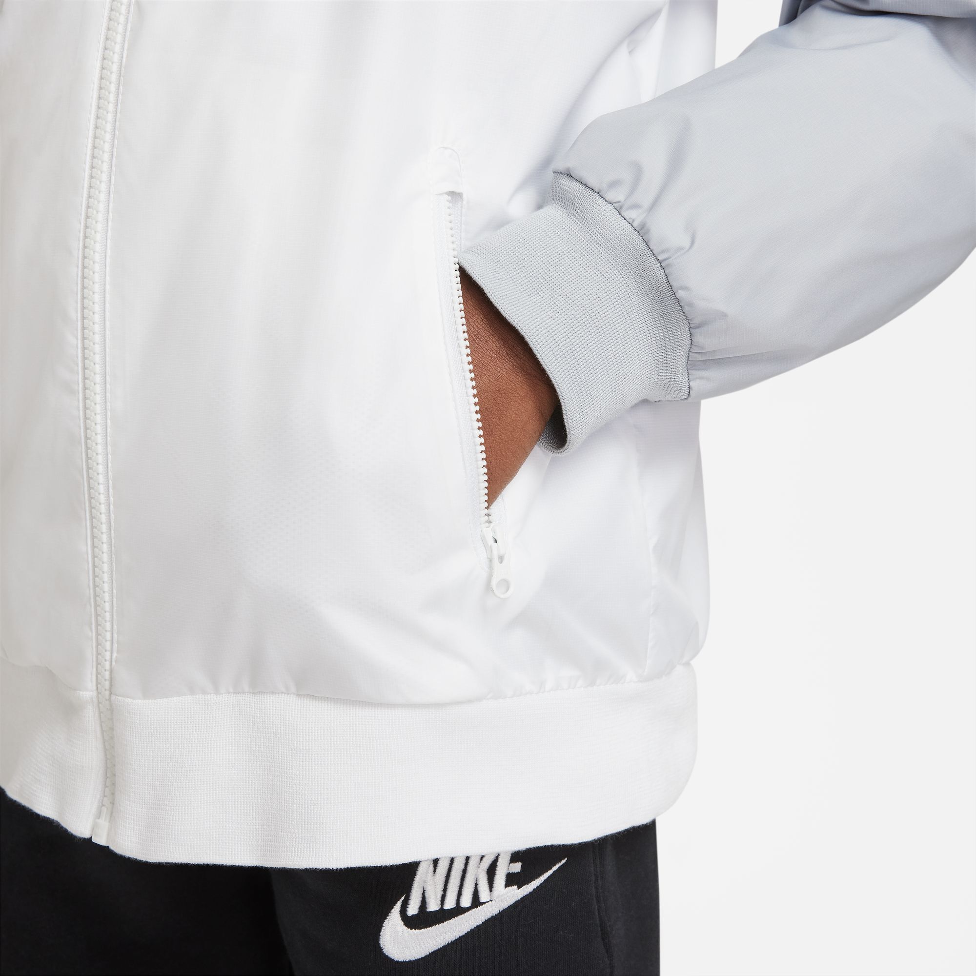 Nike Sportswear Windrunner, Blanco/Negro/Gris Lobo/Blanco, hi-res