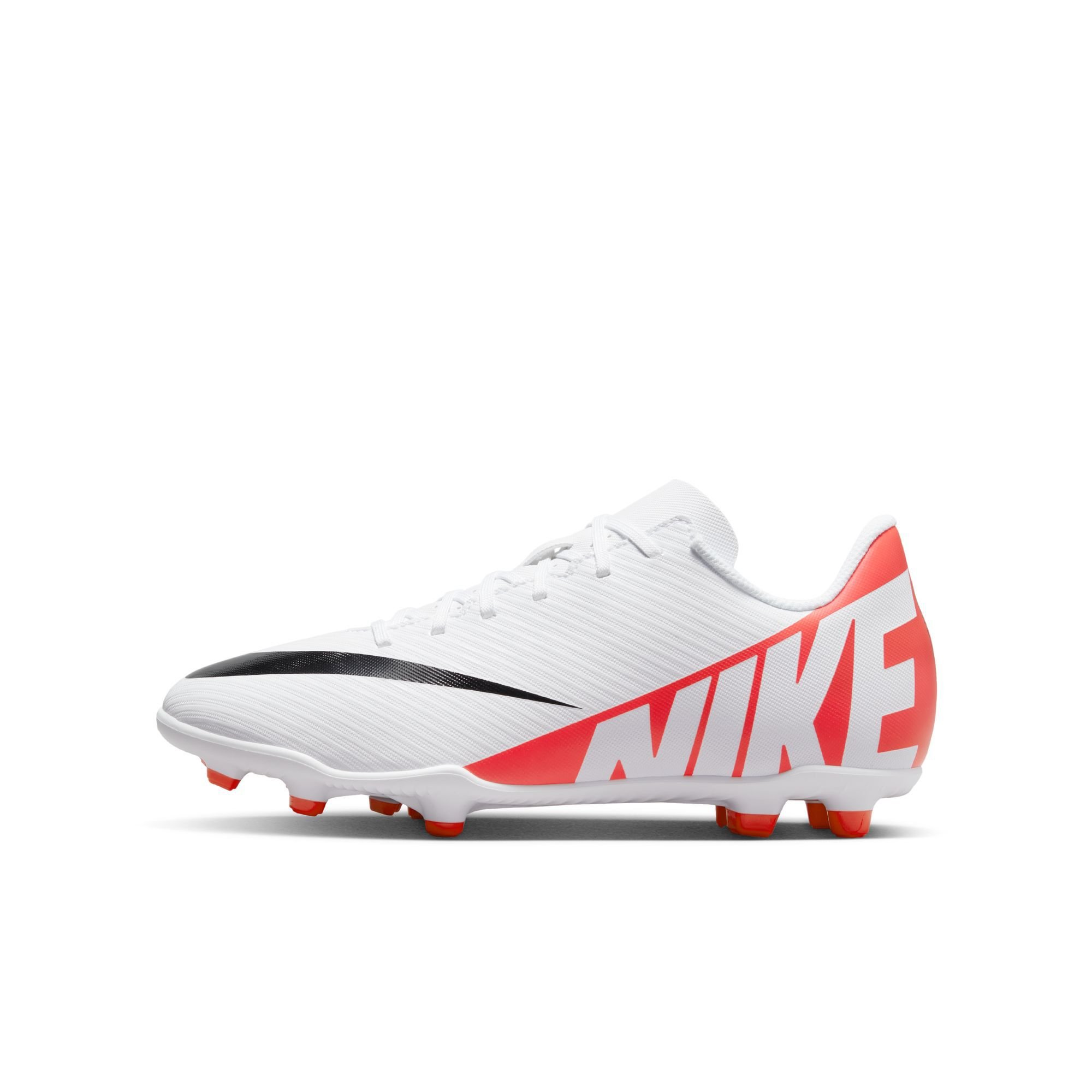 Nike Jr. Mercurial Vapor 15 Club, Carmesí Brillante/Blanco-Negro, hi-res