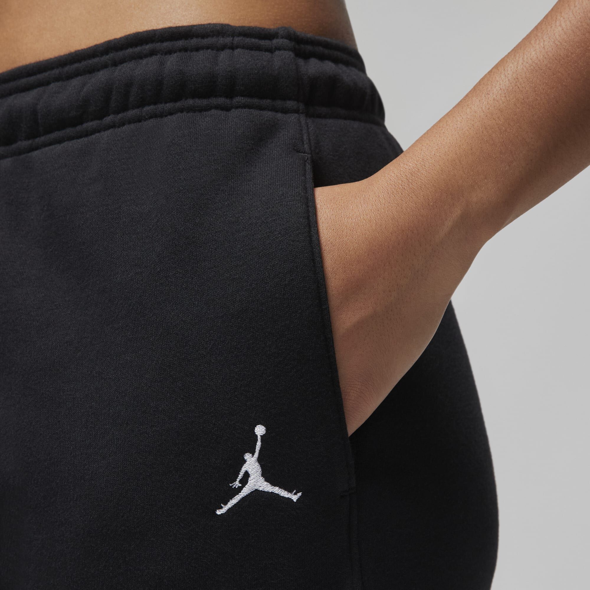 Jordan Brooklyn Fleece, Negro/Blanco, hi-res