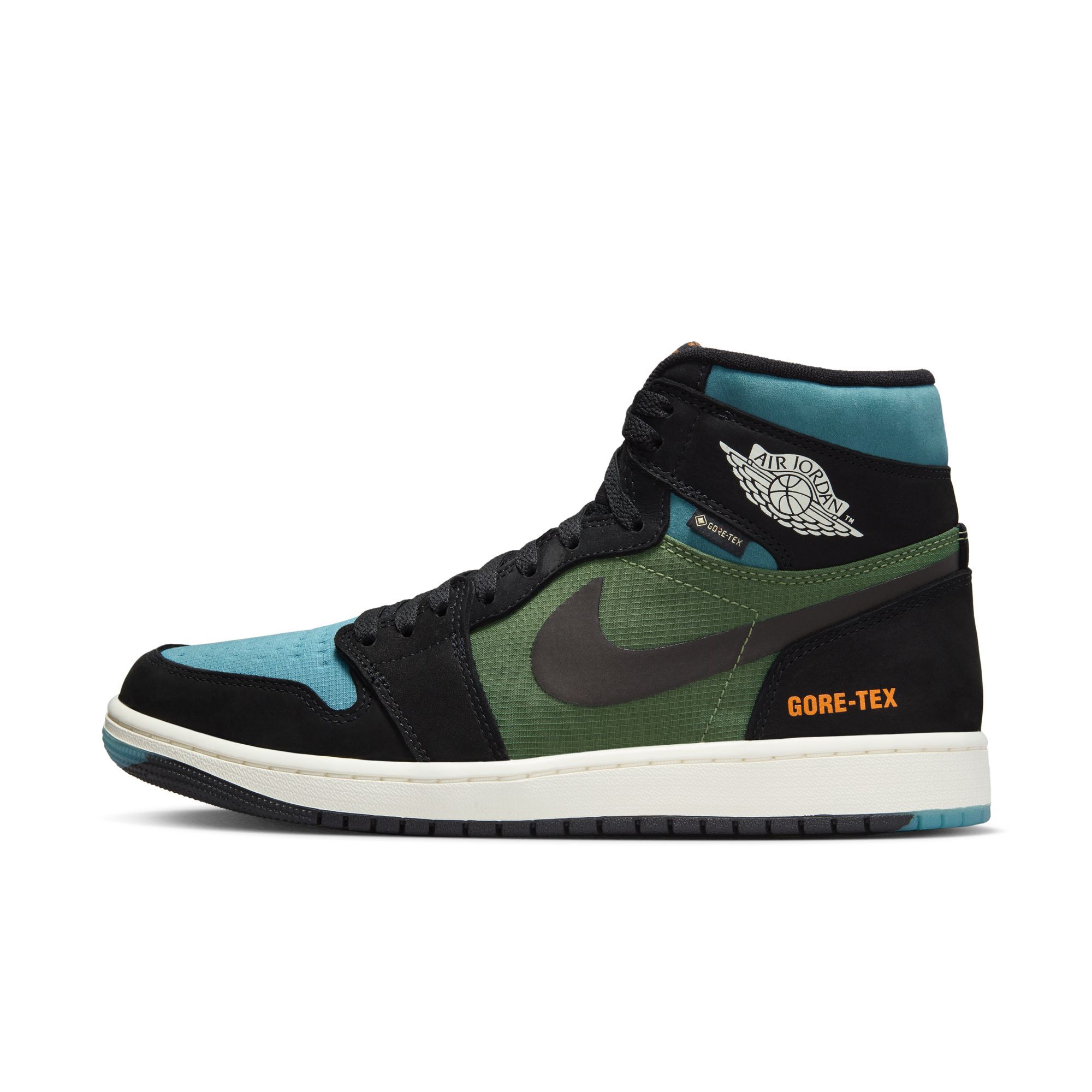 Air Jordan 1 Element, Negro/Mandarina brillante/Vela/Olivo claro Sky J, hi-res