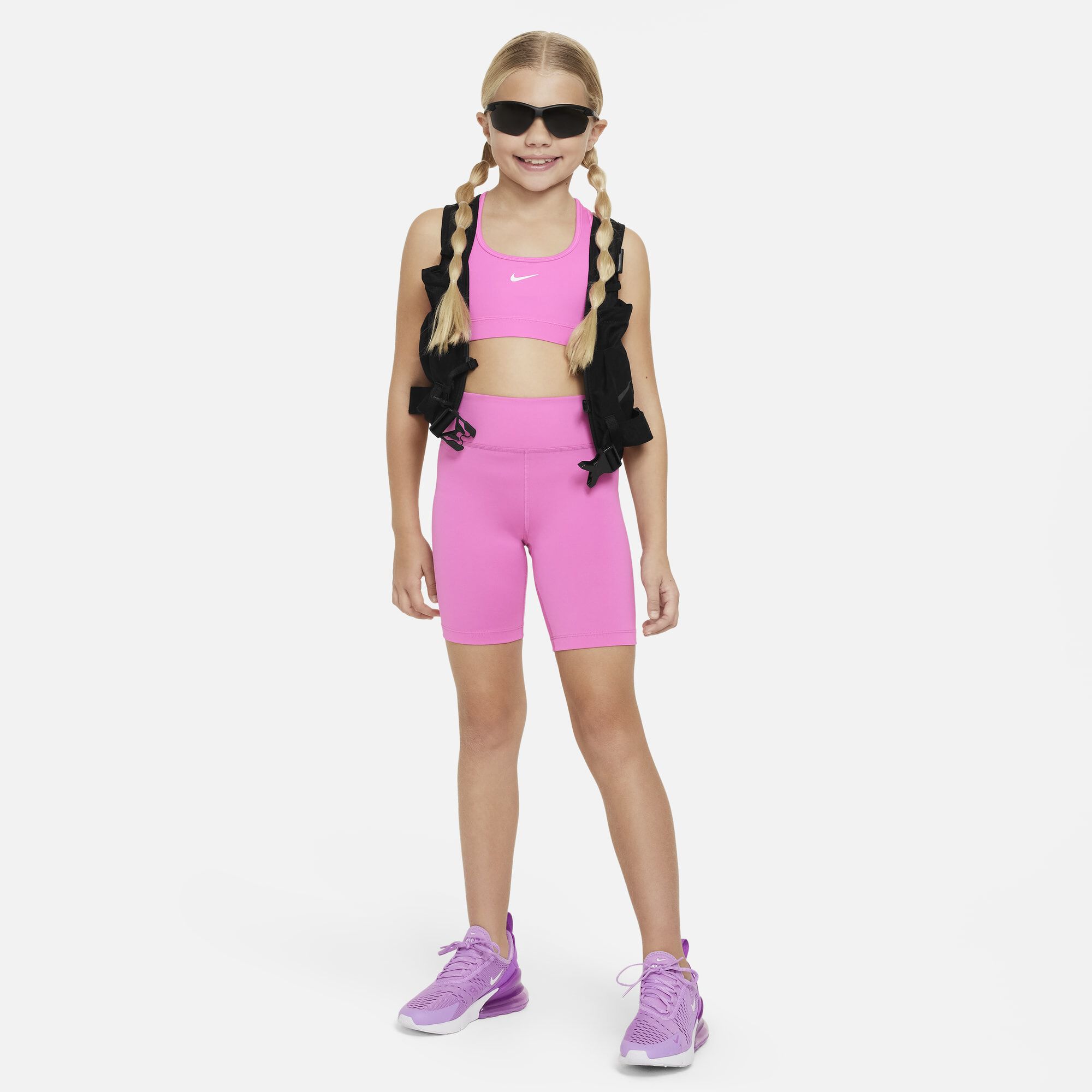 Nike Dri-FIT One, Rosa juguetón/Blanco, hi-res