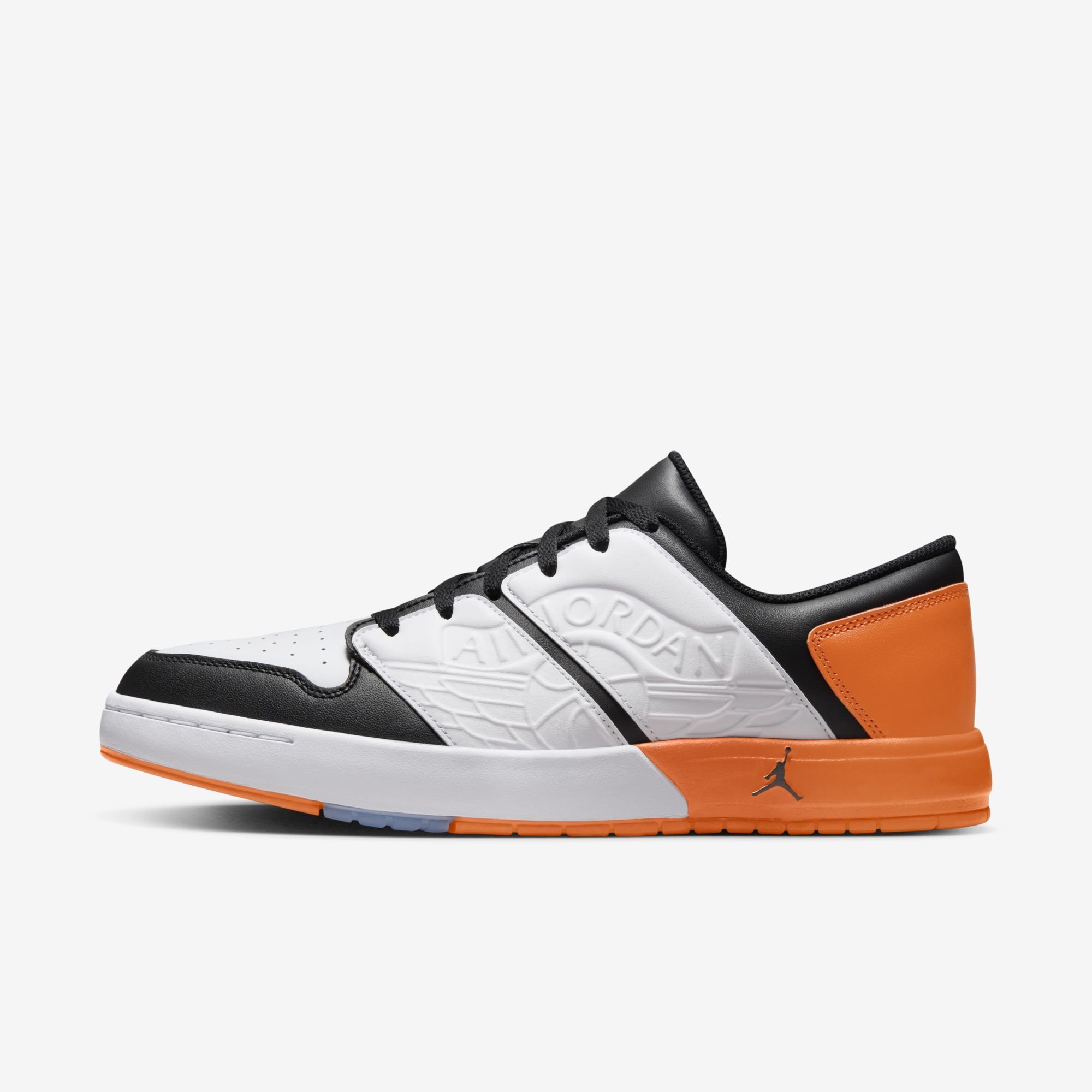 Jordan Nu Retro 1 Low, Blanco/Naranja Magma-Negro, hi-res