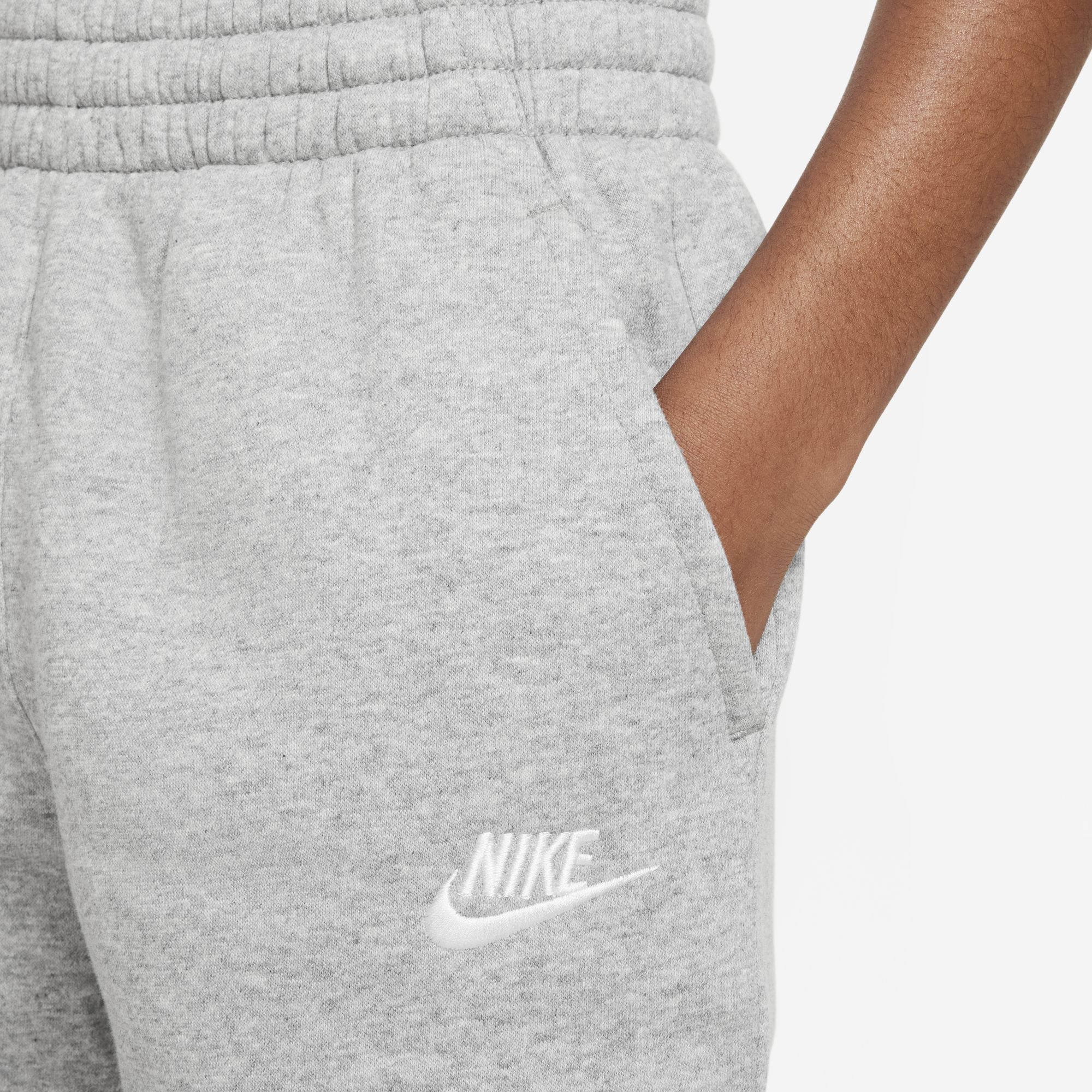 Nike Sportswear Club Fleece, Gris Oscuro Heather/Gris Base/Blanco, hi-res