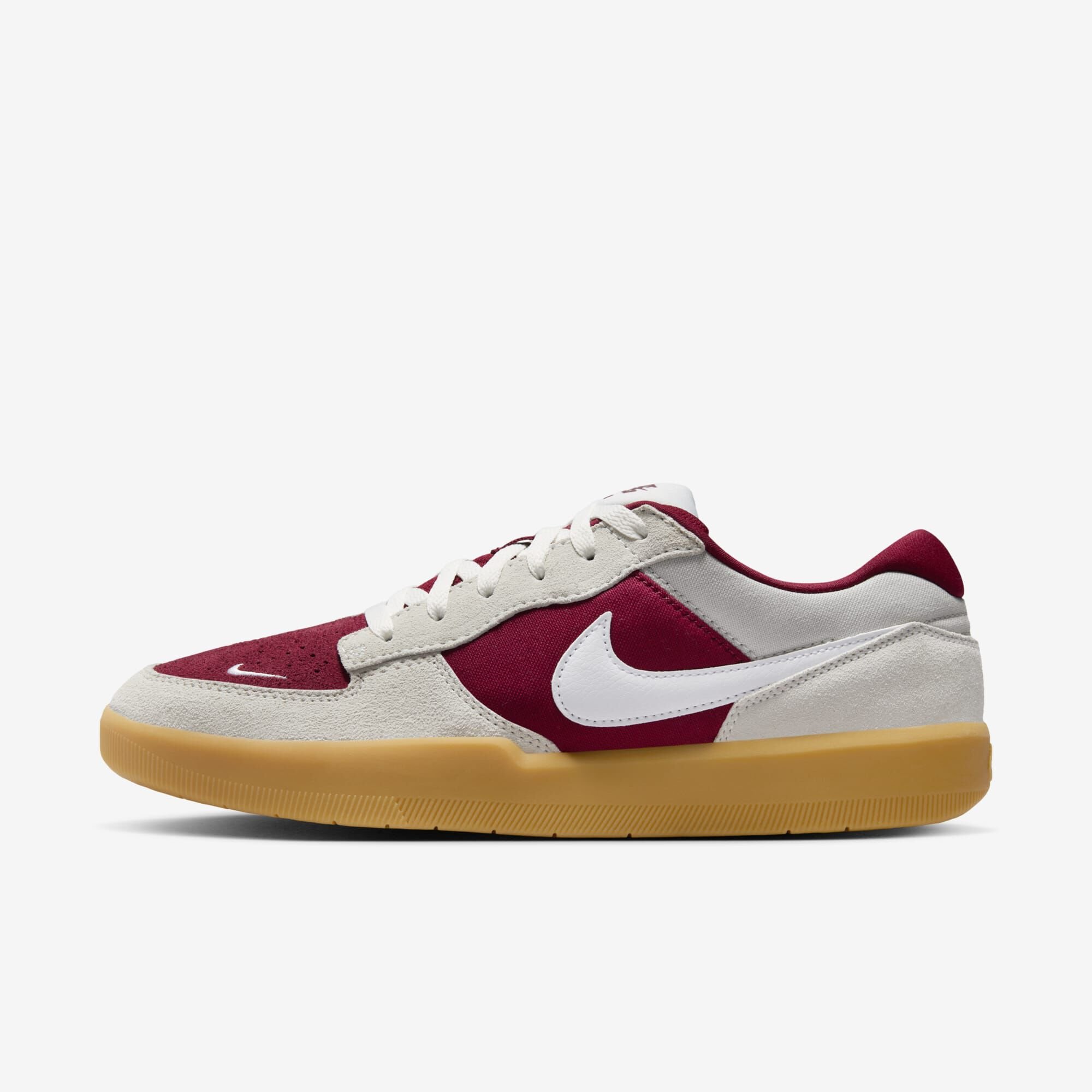 Nike SB Force 58, Rojo team/Blanco cumbre/Marrón claro goma/Blanco, hi-res