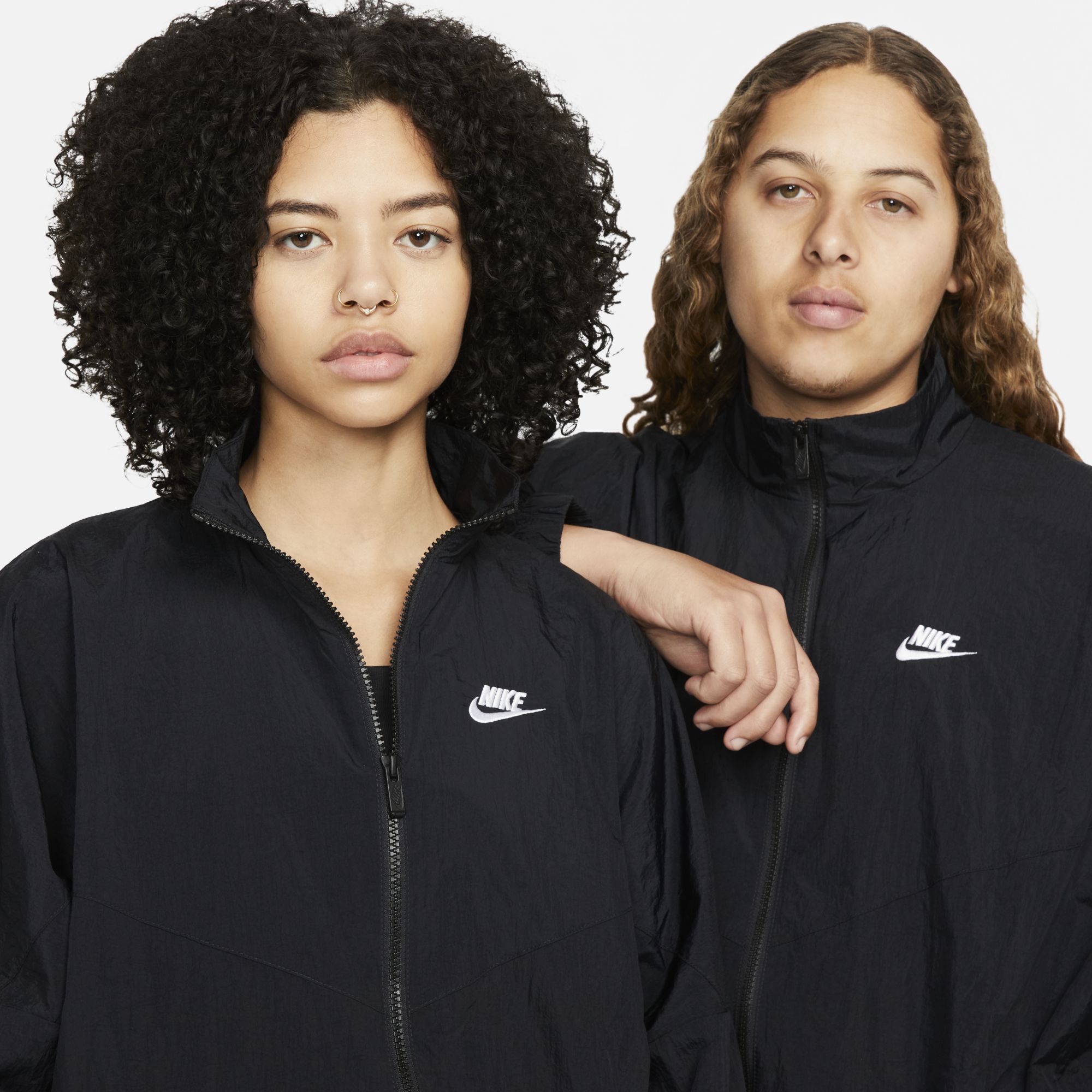 Nike Sportswear Essential Windrunner, Negro/Negro/Blanco, hi-res