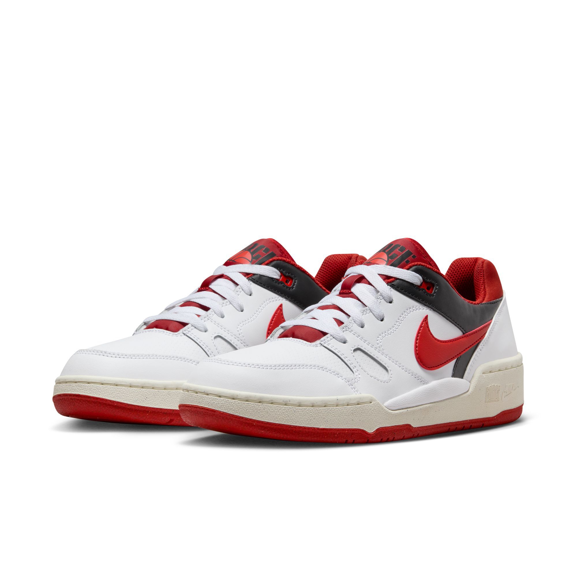 Nike Full Force Low, Blanco/Negro/Vela/Rojo místico, hi-res