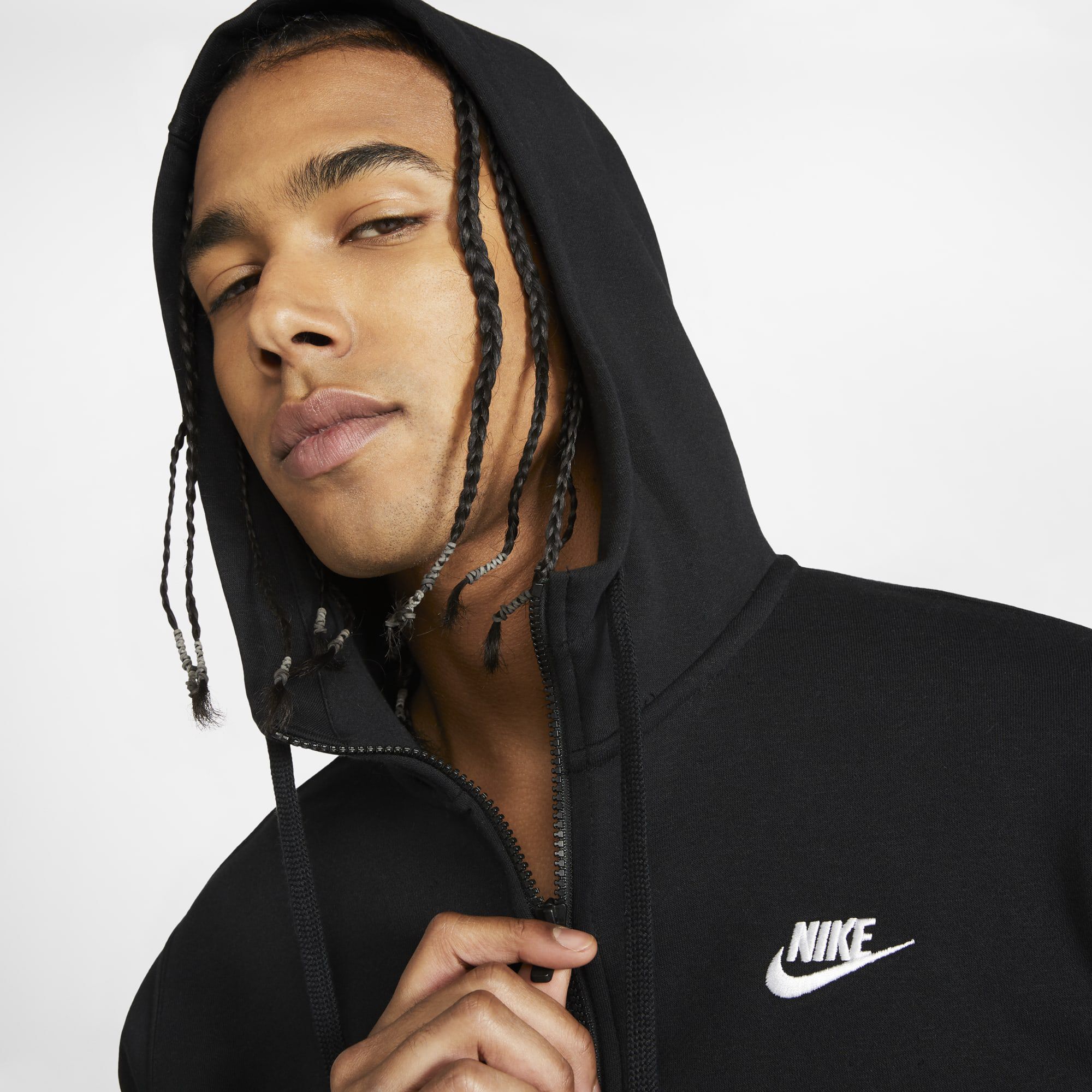 Nike Sportswear Club Fleece, Negro/Negro/Blanco, hi-res