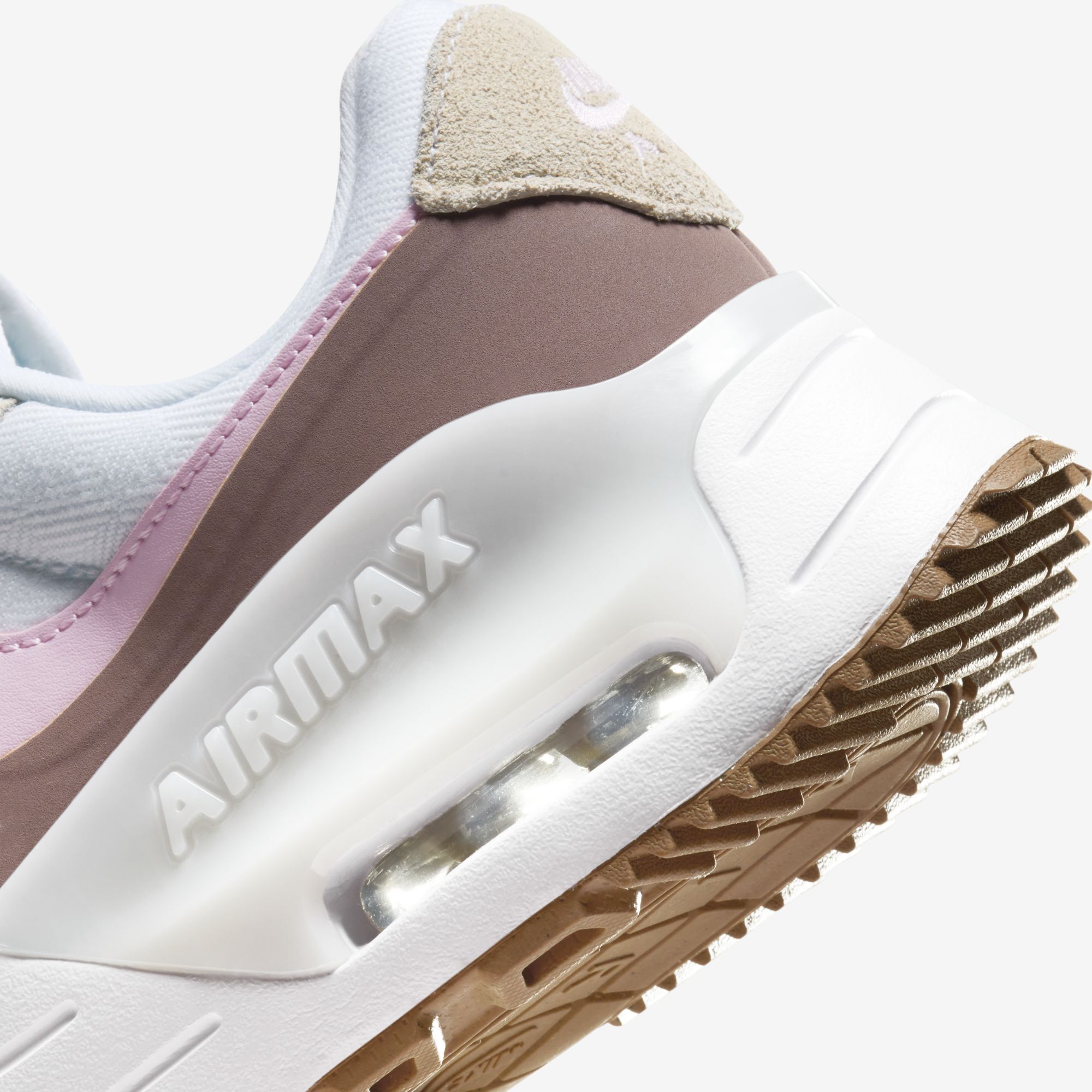 Nike Air Max SYSTM, Blanco/Malva Ahumado/Marrón Goma Mediano/Rosa Espuma, hi-res