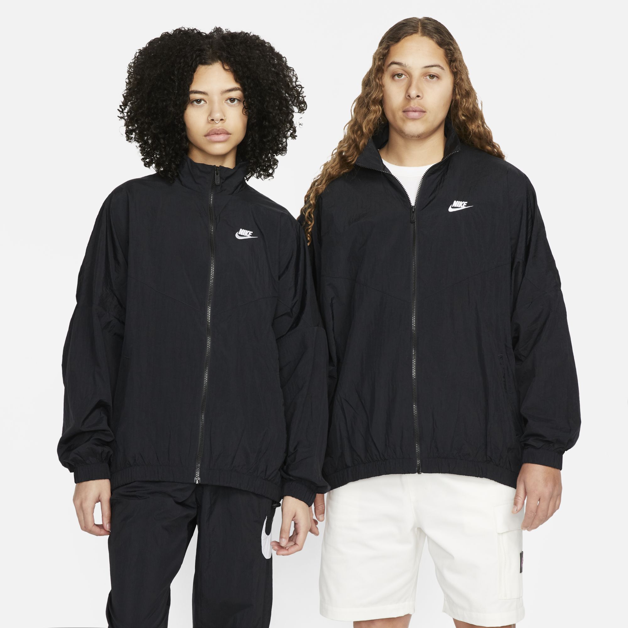 Nike Sportswear Essential Windrunner, Negro/Negro/Blanco, hi-res