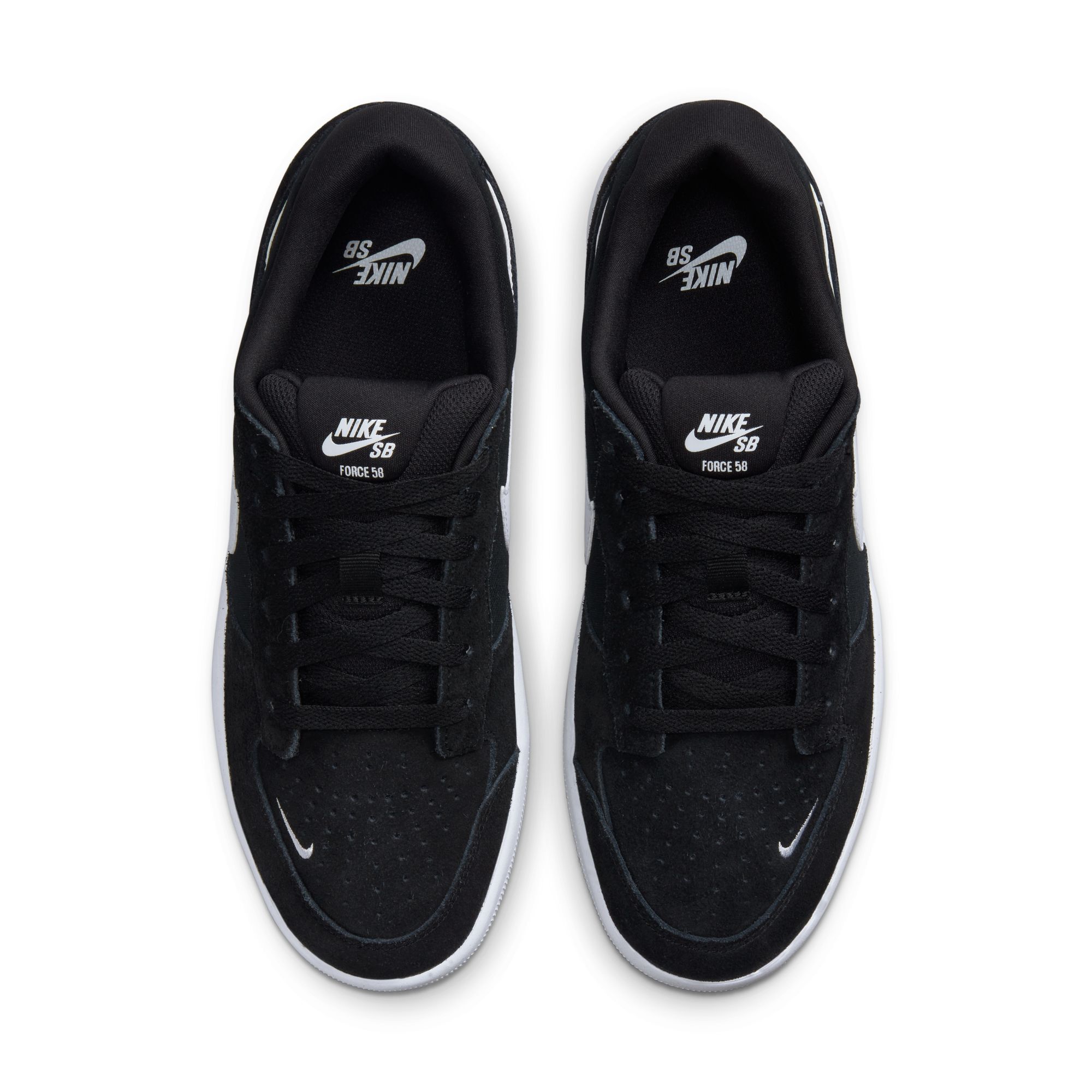 Nike SB Force 58, Negro/Negro/Blanco, hi-res