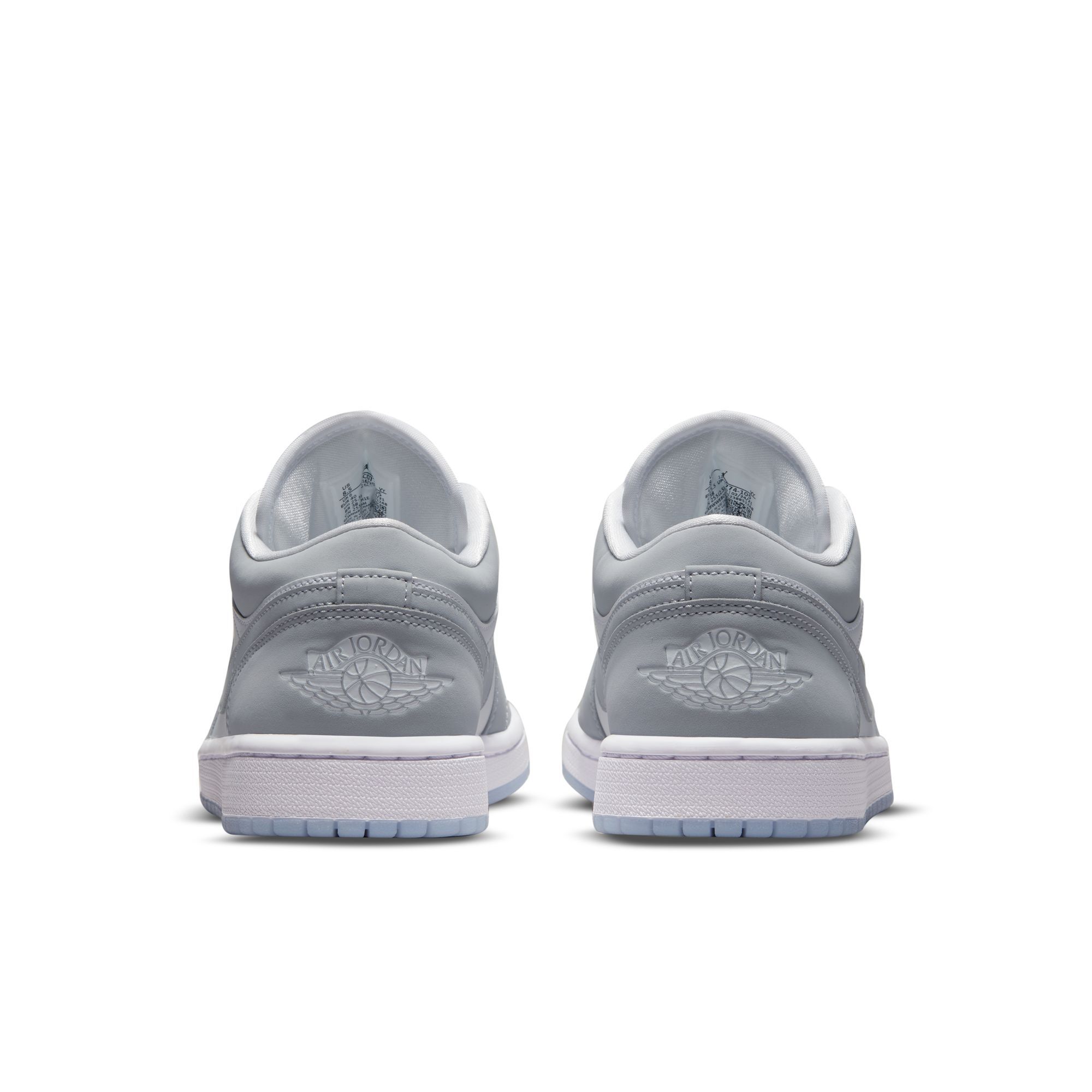 Air Jordan 1 Low, Blanco/Aluminio/Gris Lobo, hi-res