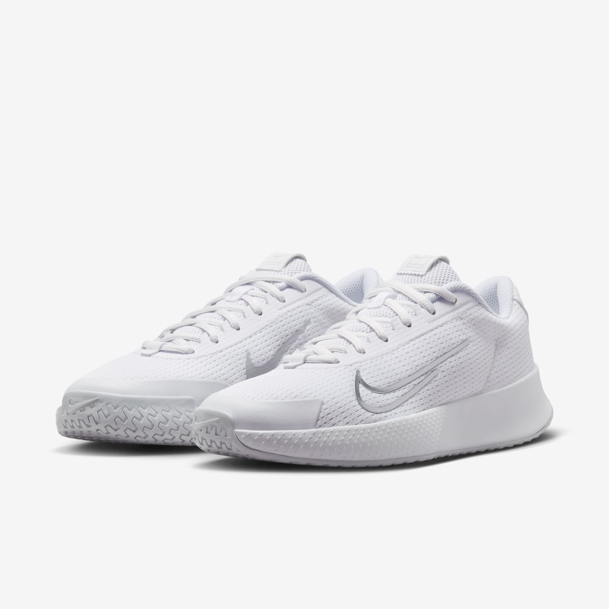 NikeCourt Vapor Lite 2, Blanco/Pure Platinum/Plata metalizado, hi-res