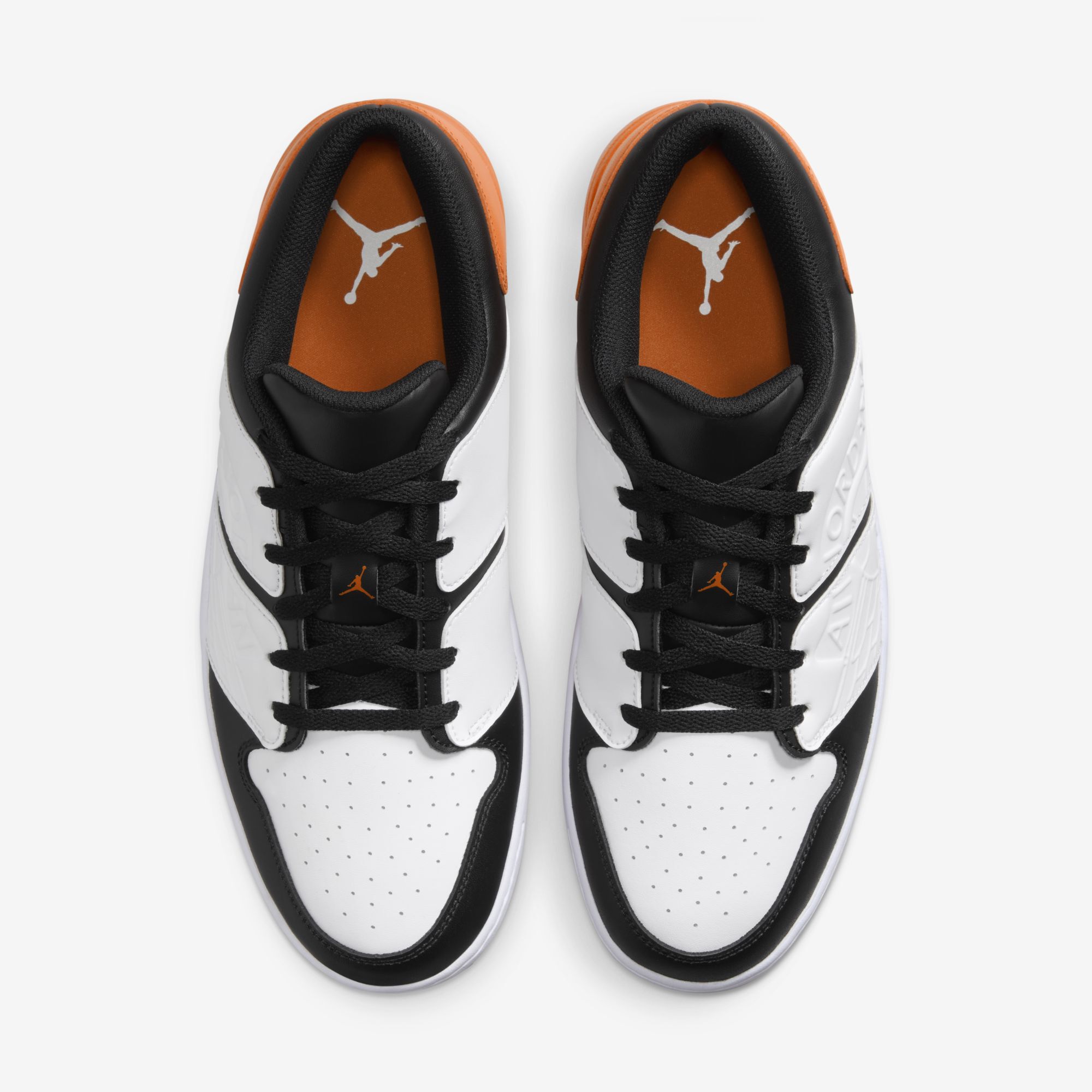 Jordan Nu Retro 1 Low, Blanco/Naranja Magma-Negro, hi-res