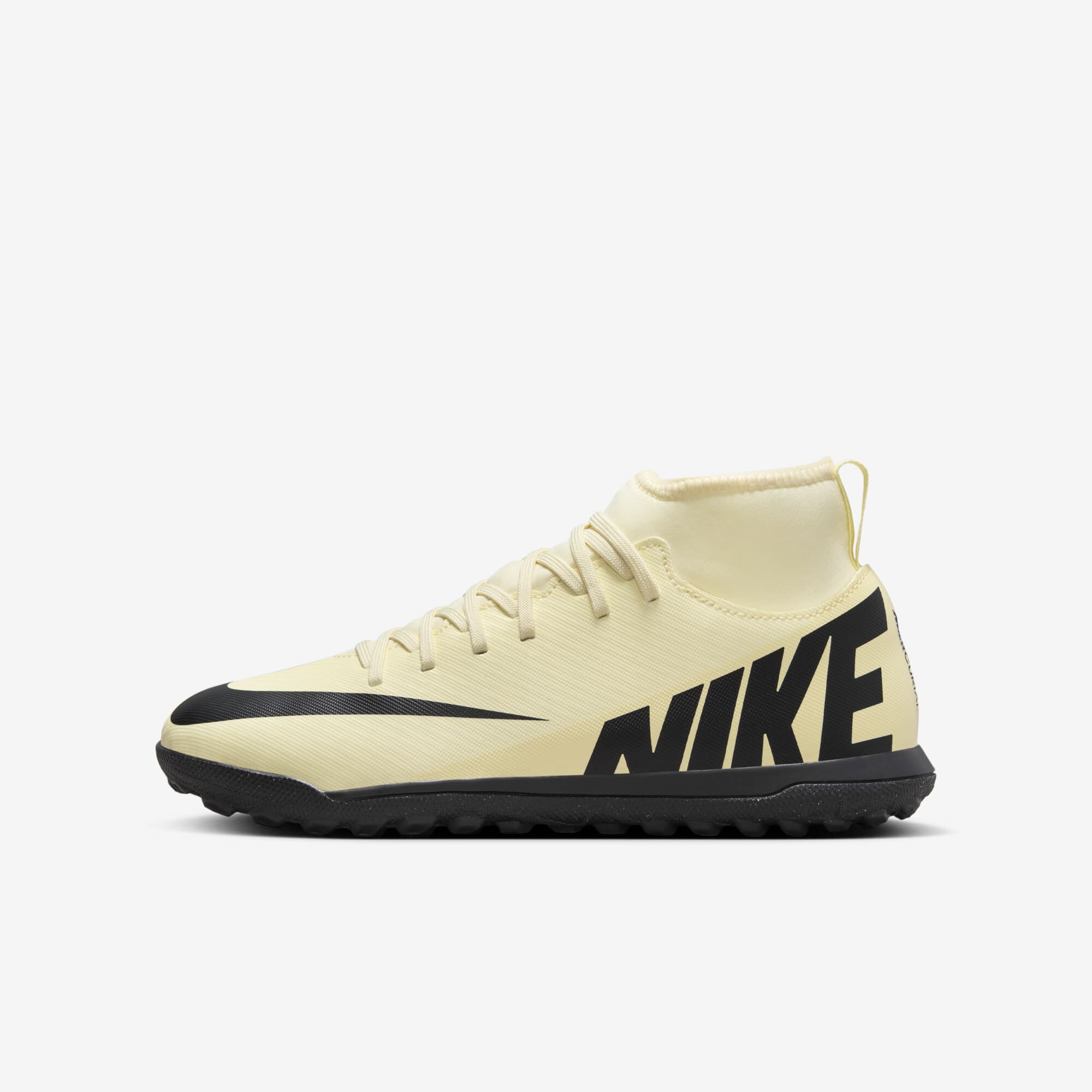 Nike Jr. Mercurial Superfly 9 Club, Lemonade/Negro, hi-res