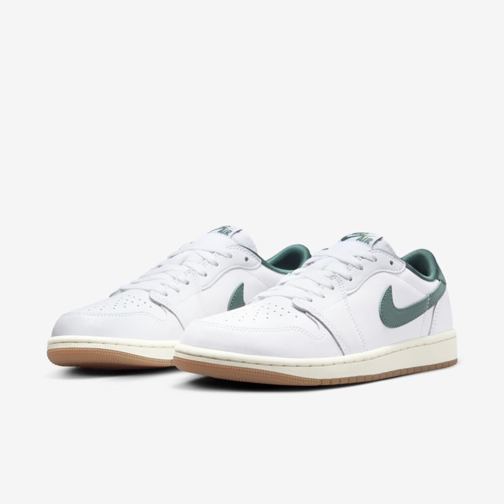 Air Jordan 1 Low OG, Blanco/Vela/Verde Oxidado, hi-res