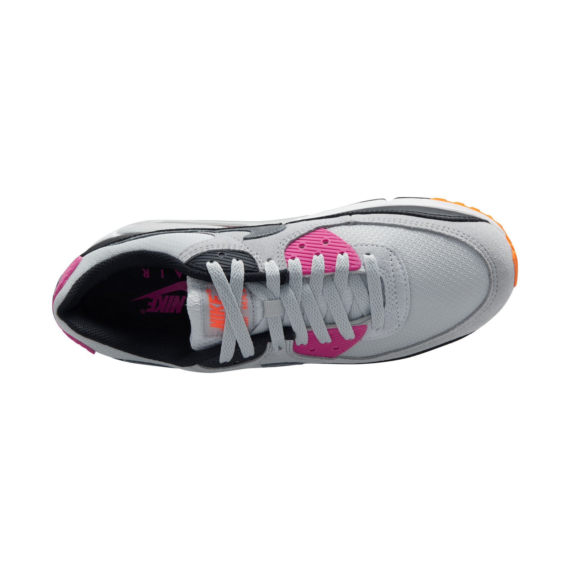 Nike Air Max 90, Platino Puro/Rosa Alquimia/Naranja Total/Gris Azulado, hi-res