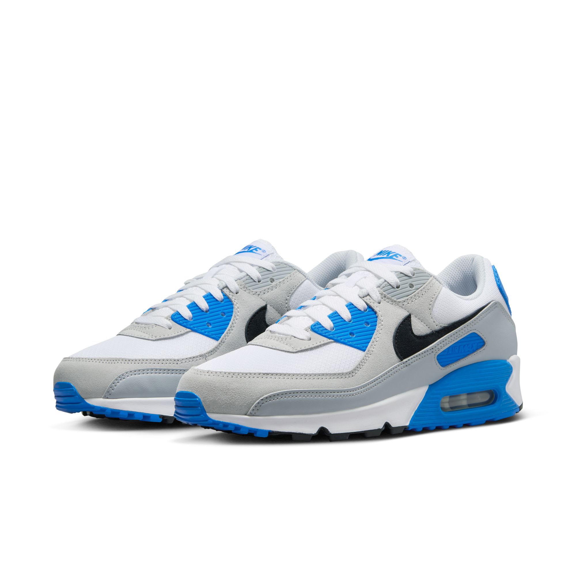 Nike Air Max 90, Blanco/Azul foto/Platino puro/Negro, hi-res