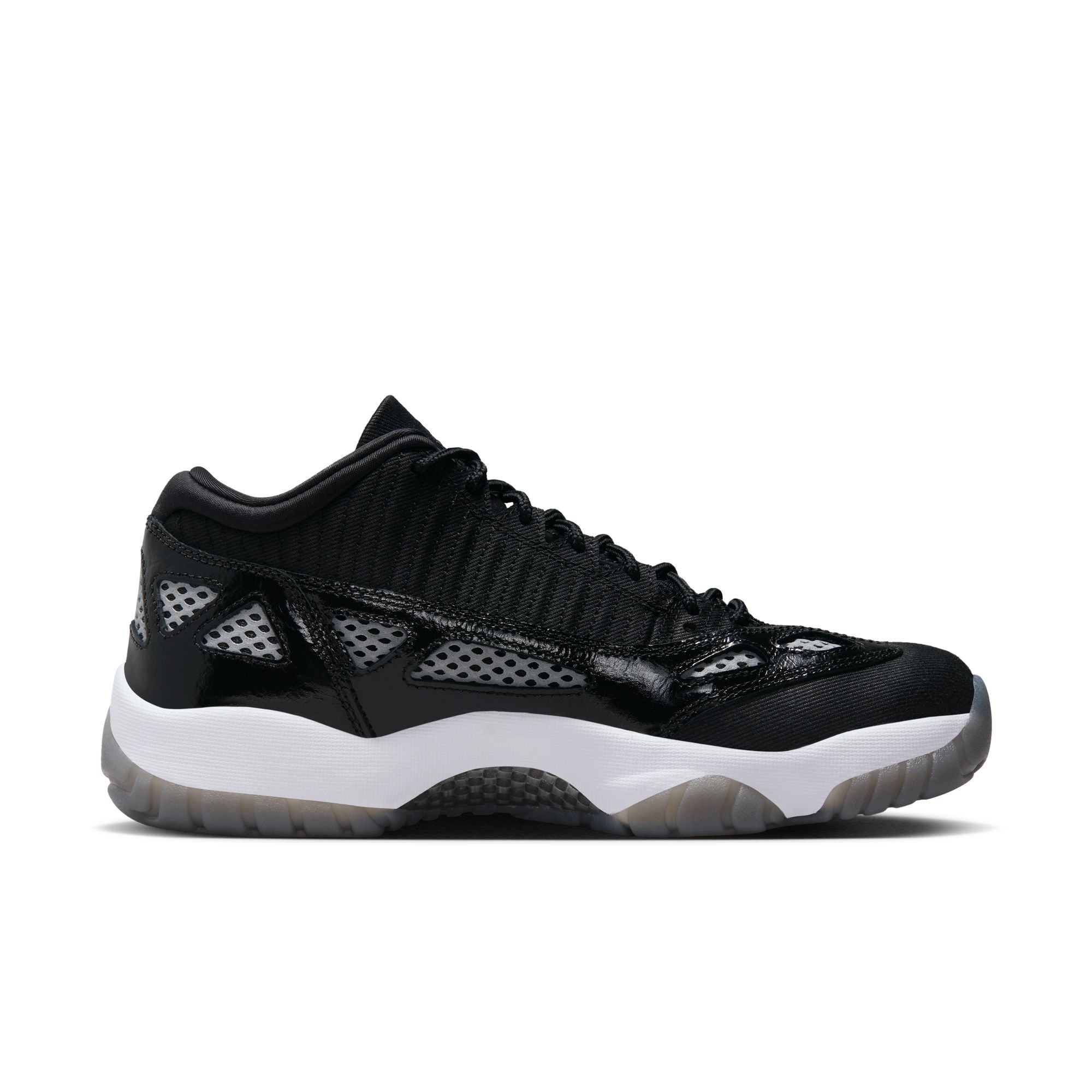 Air Jordan 11 Retro Low IE, Negro/Negro-blanco, hi-res