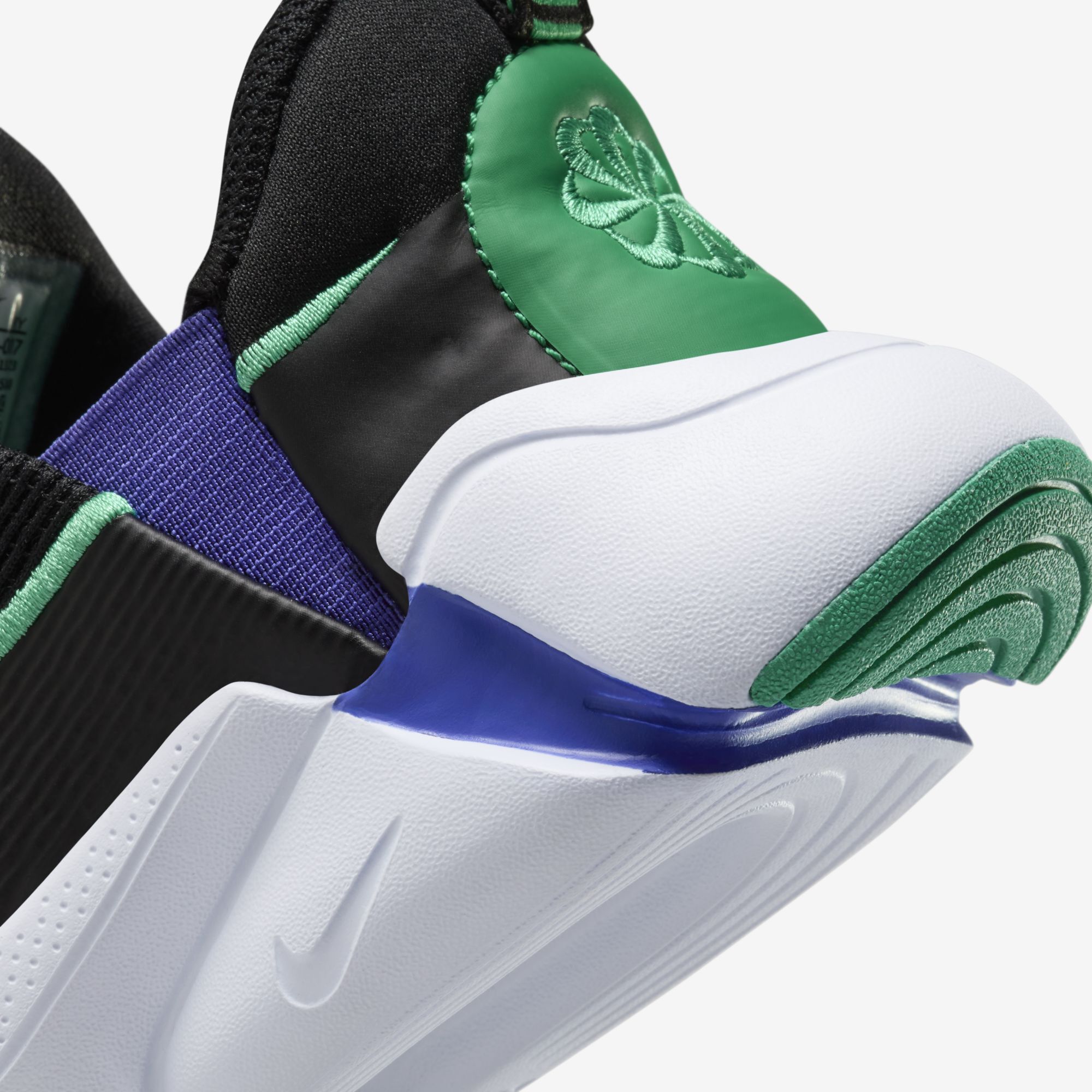 Nike Flex Plus 2, Negro/Verde Estadio-Blanco-Violeta Persa, hi-res