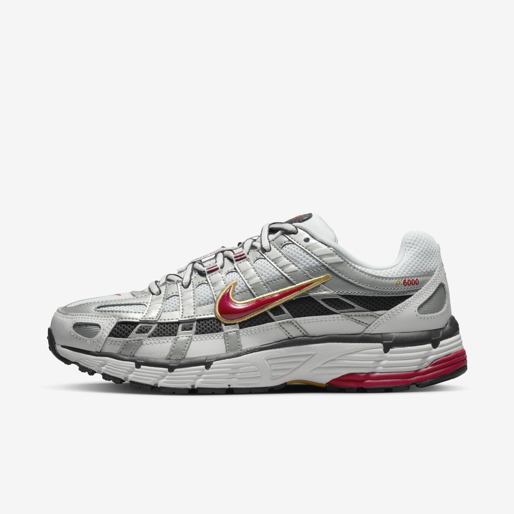 Nike P6000, Blanco/Rojo Varsity-Mtlc Platino, hi-res