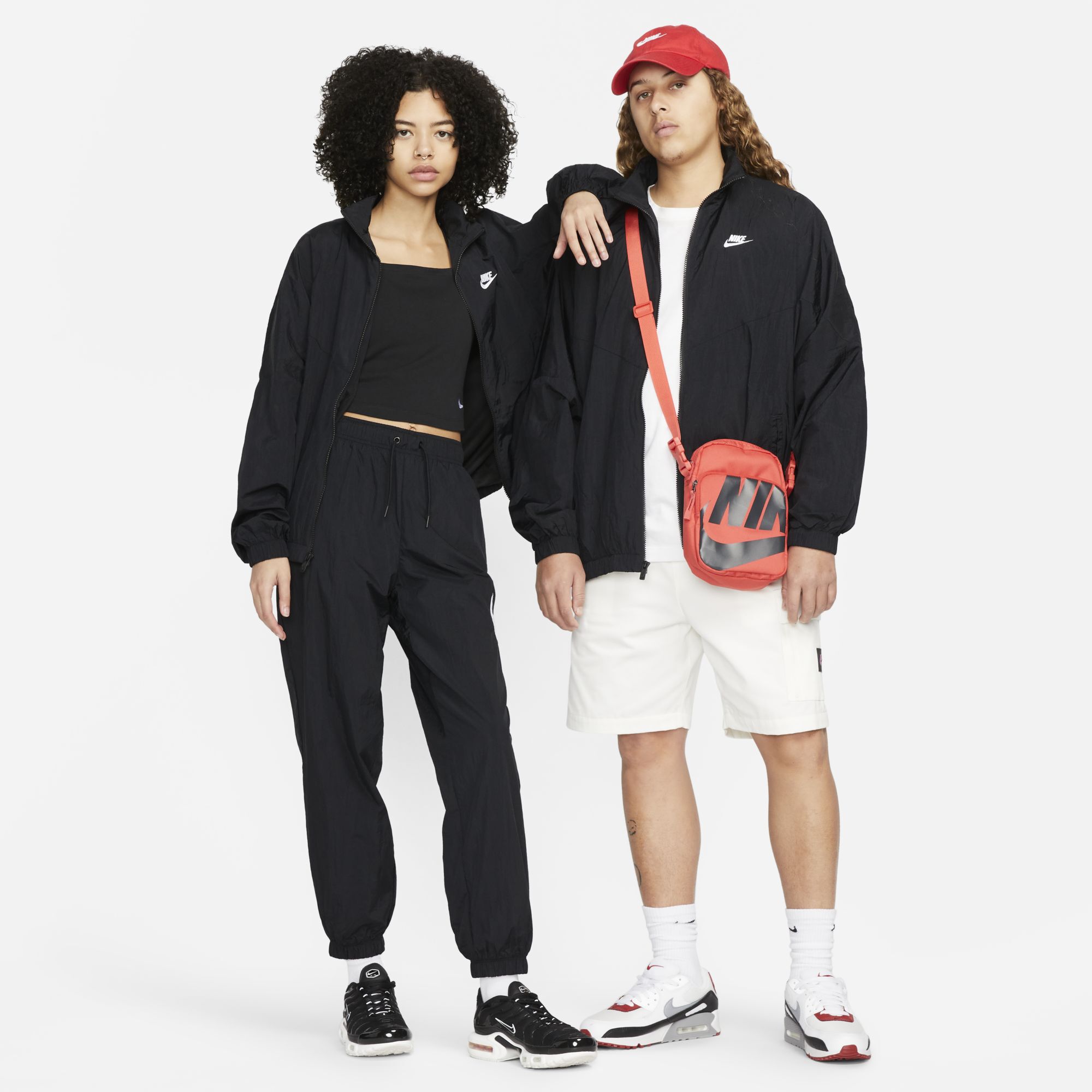 Nike Sportswear Essential Windrunner, Negro/Negro/Blanco, hi-res