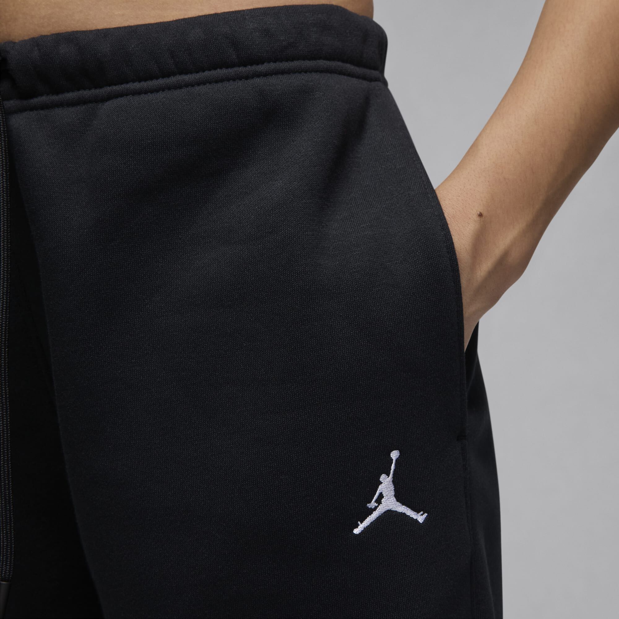 Jordan Brooklyn Fleece, Negro/Blanco, hi-res