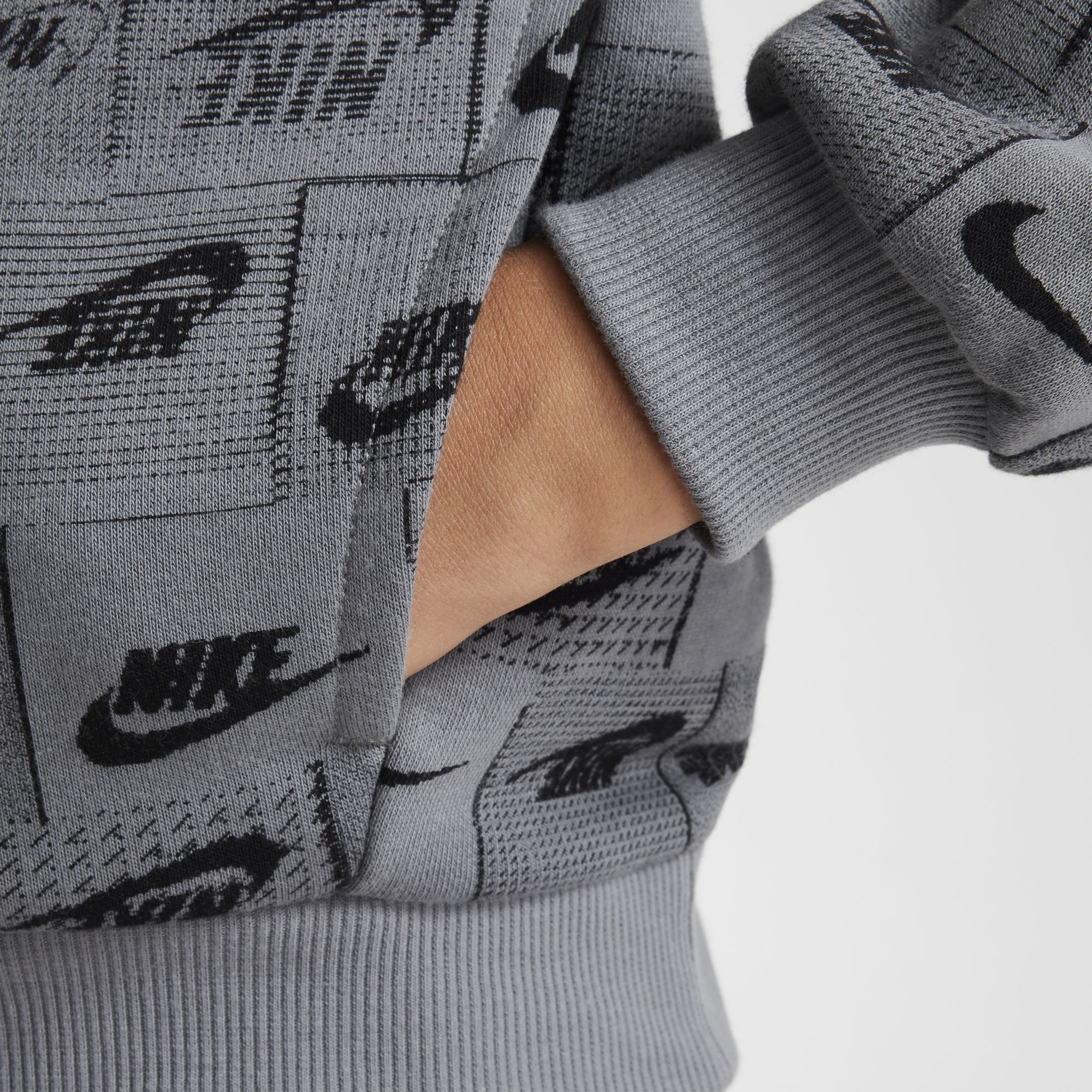 Nike Sportswear Club Fleece, Gris Humo/Blanco, hi-res