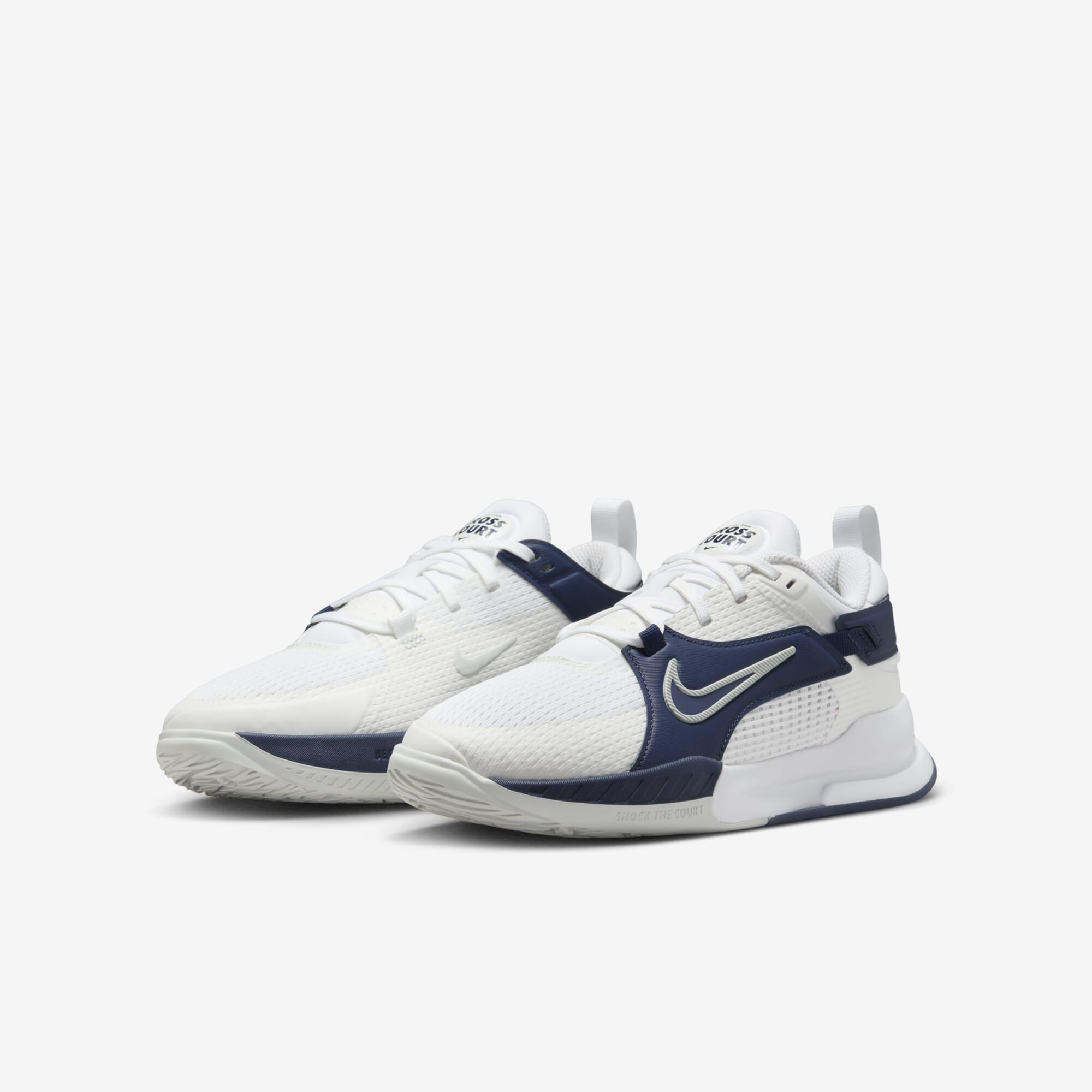 Nike Crosscourt, Blanco/Azul Marino Medianoche/Plata Claro, hi-res