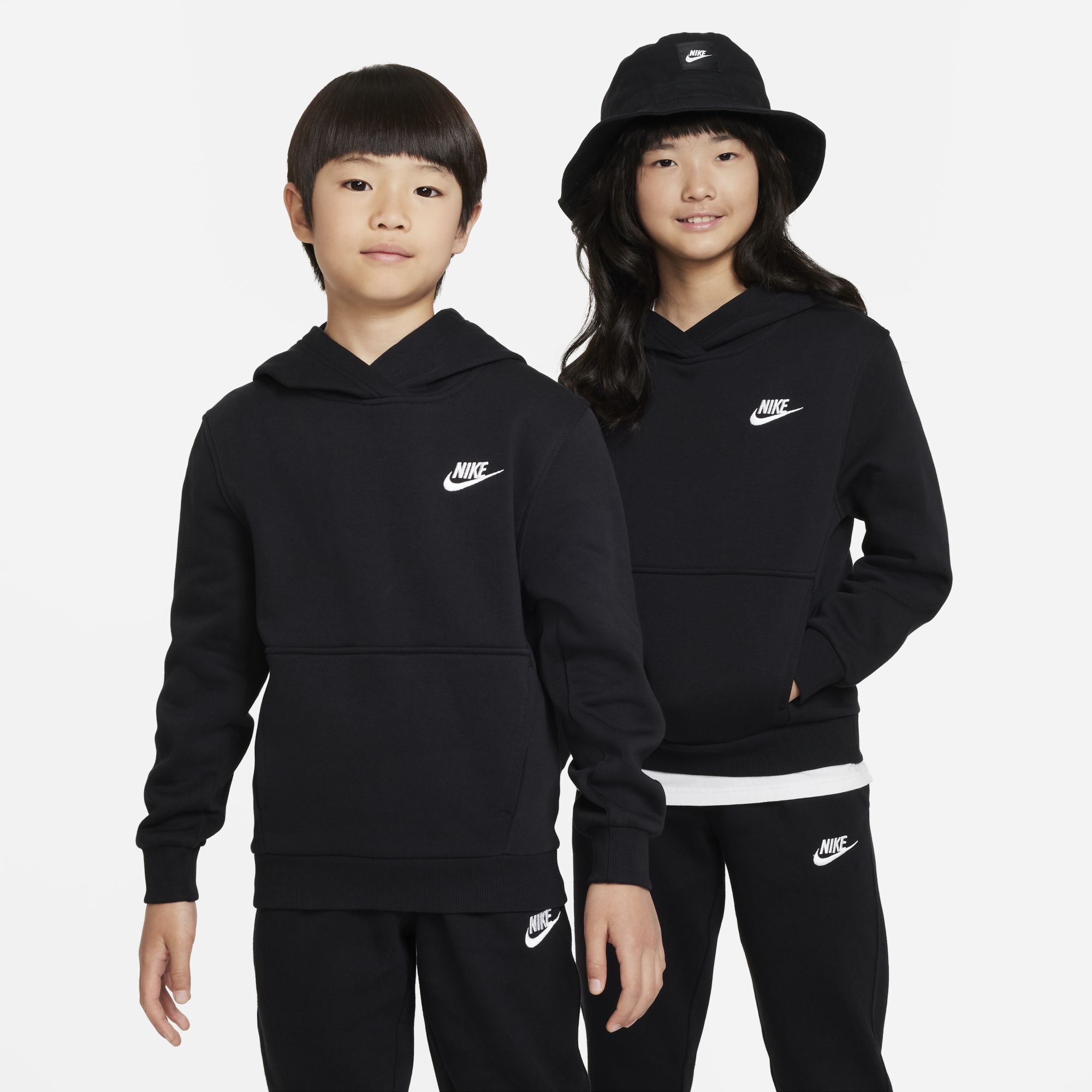 Nike Sportswear Club Fleece, Blanco/Negro, hi-res