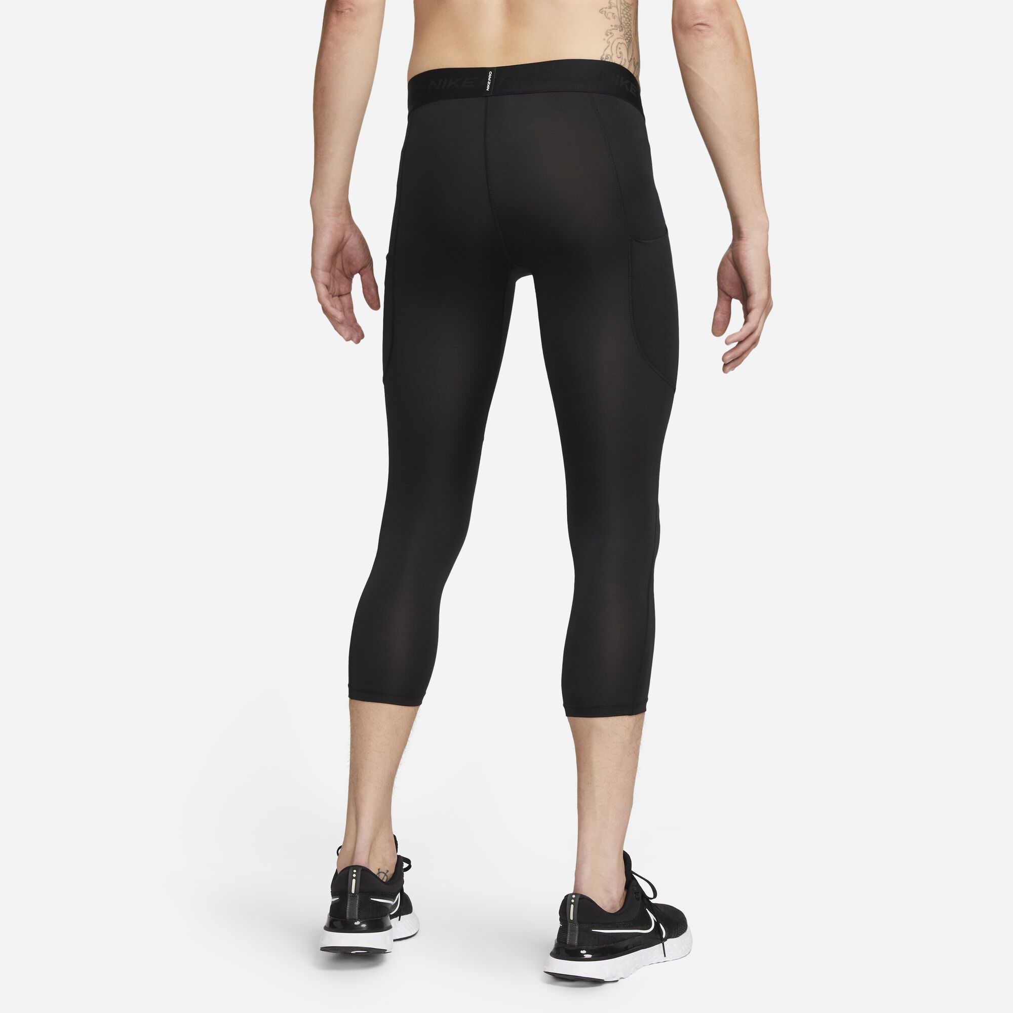 Nike Pro, Negro/Blanco, hi-res