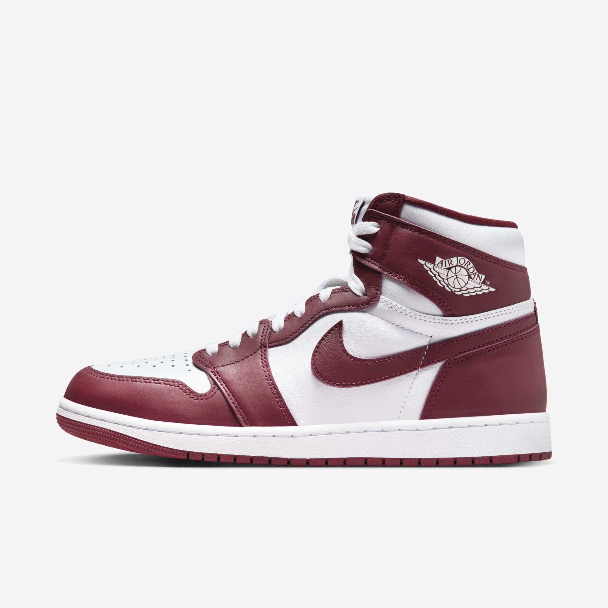 Air Jordan 1 Retro High OG, Blanco/Rojo Equipo, hi-res