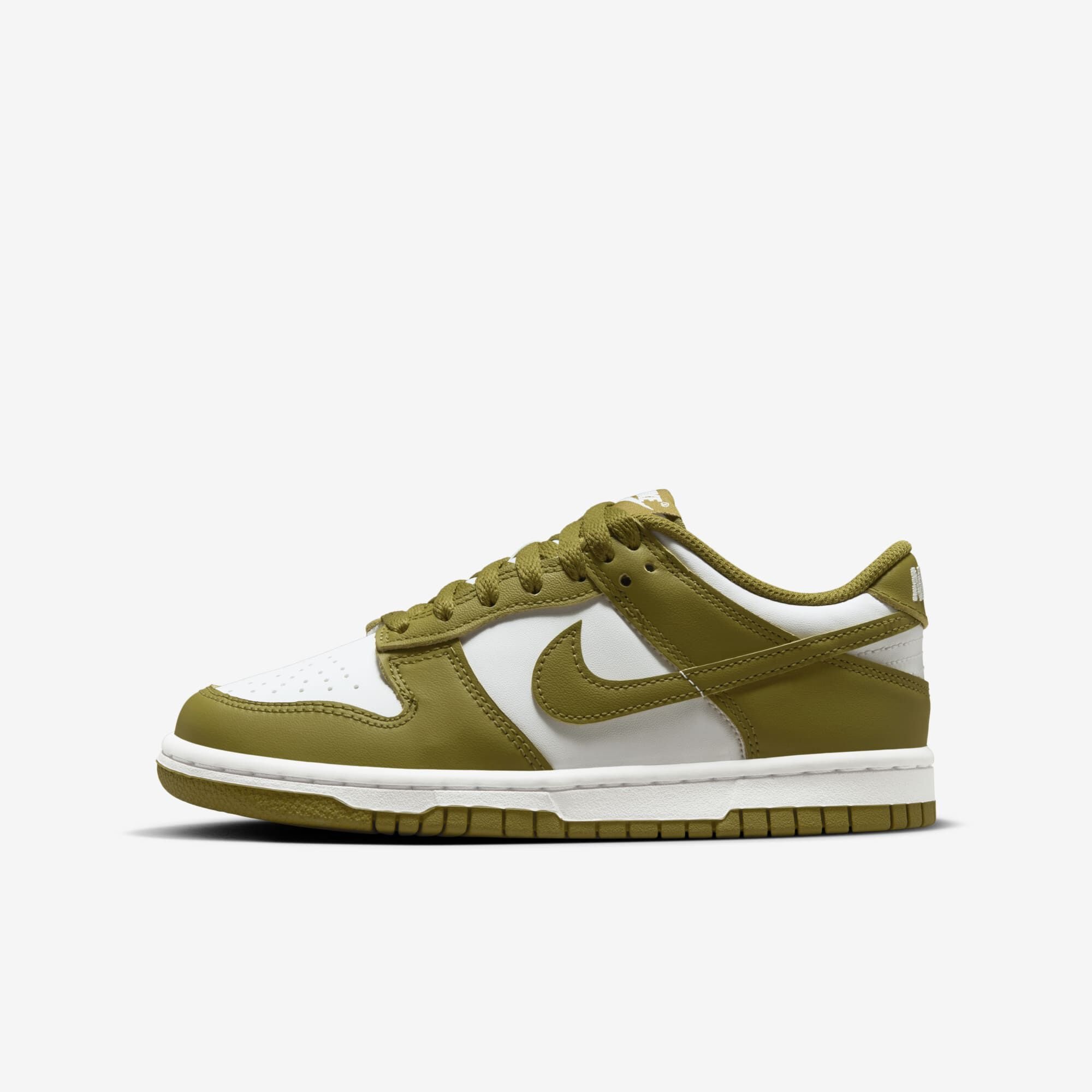 Nike Dunk Low, Blanco/Musgo Del Pacífico, hi-res