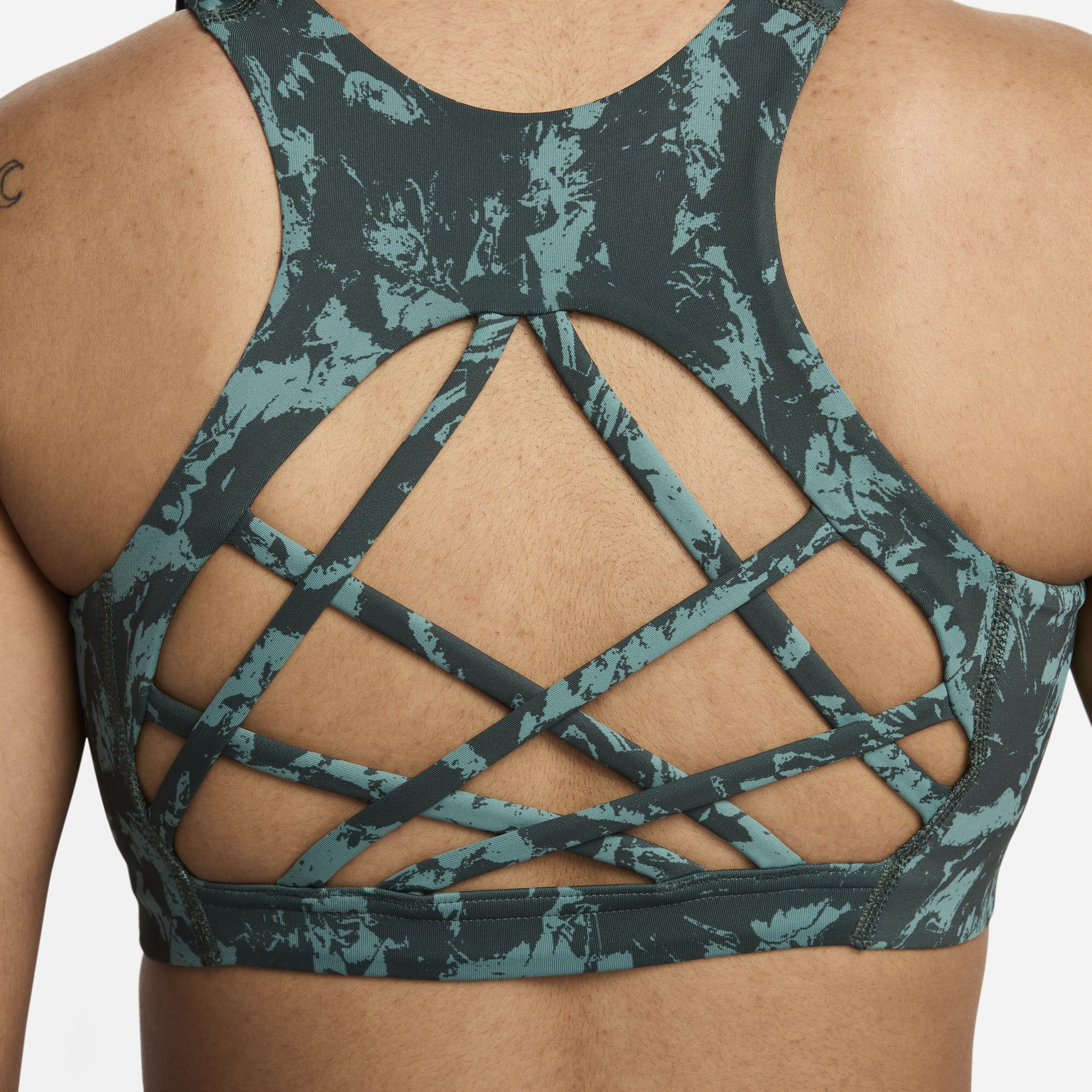 Nike One Strappy Back, Verde Vintage/Verde Vintage/Jcg, hi-res