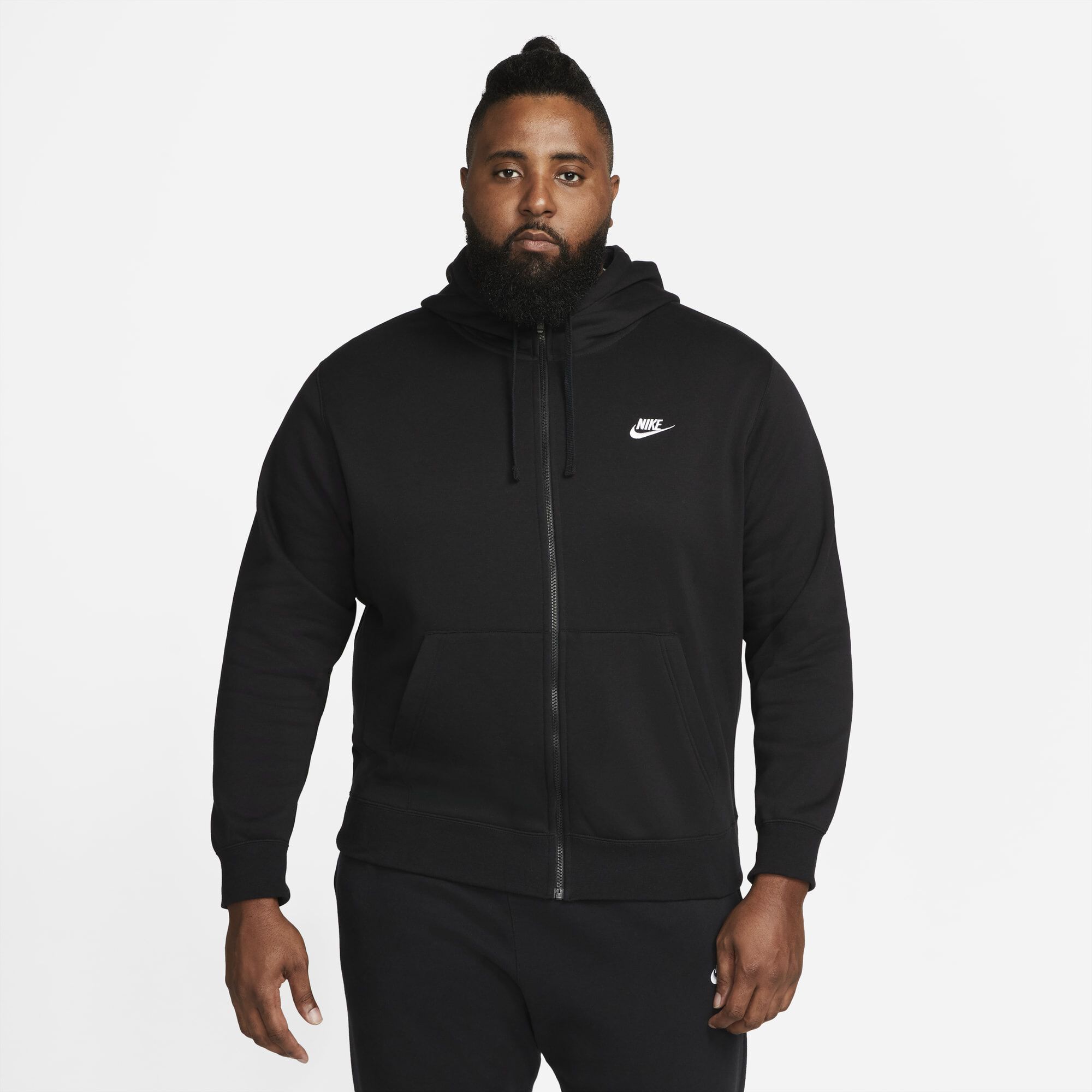 Nike Sportswear Club Fleece, Negro/Negro/Blanco, hi-res