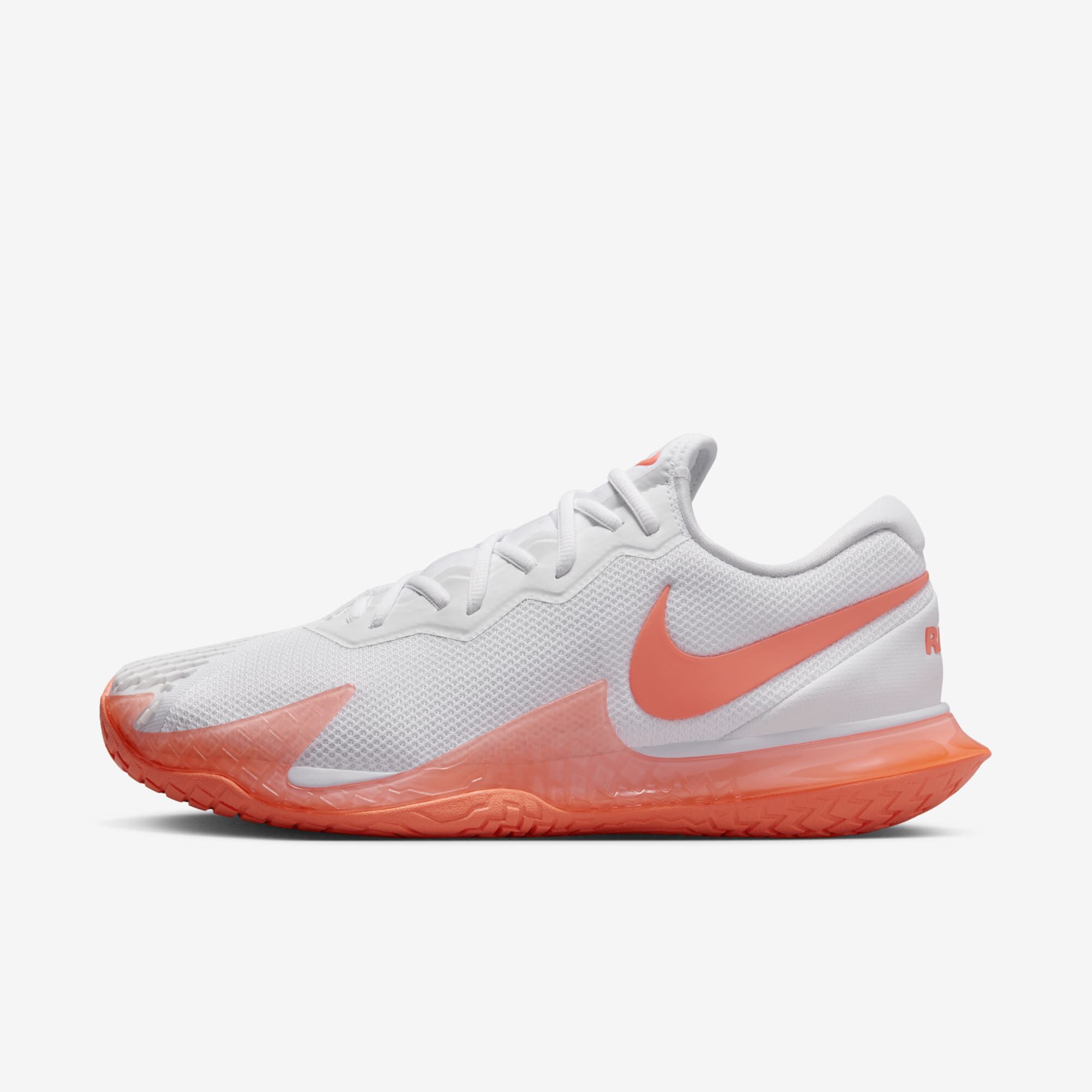 NikeCourt Zoom Vapor Cage 4 Rafa, Blanco/Blanco/Mango Brillante, hi-res