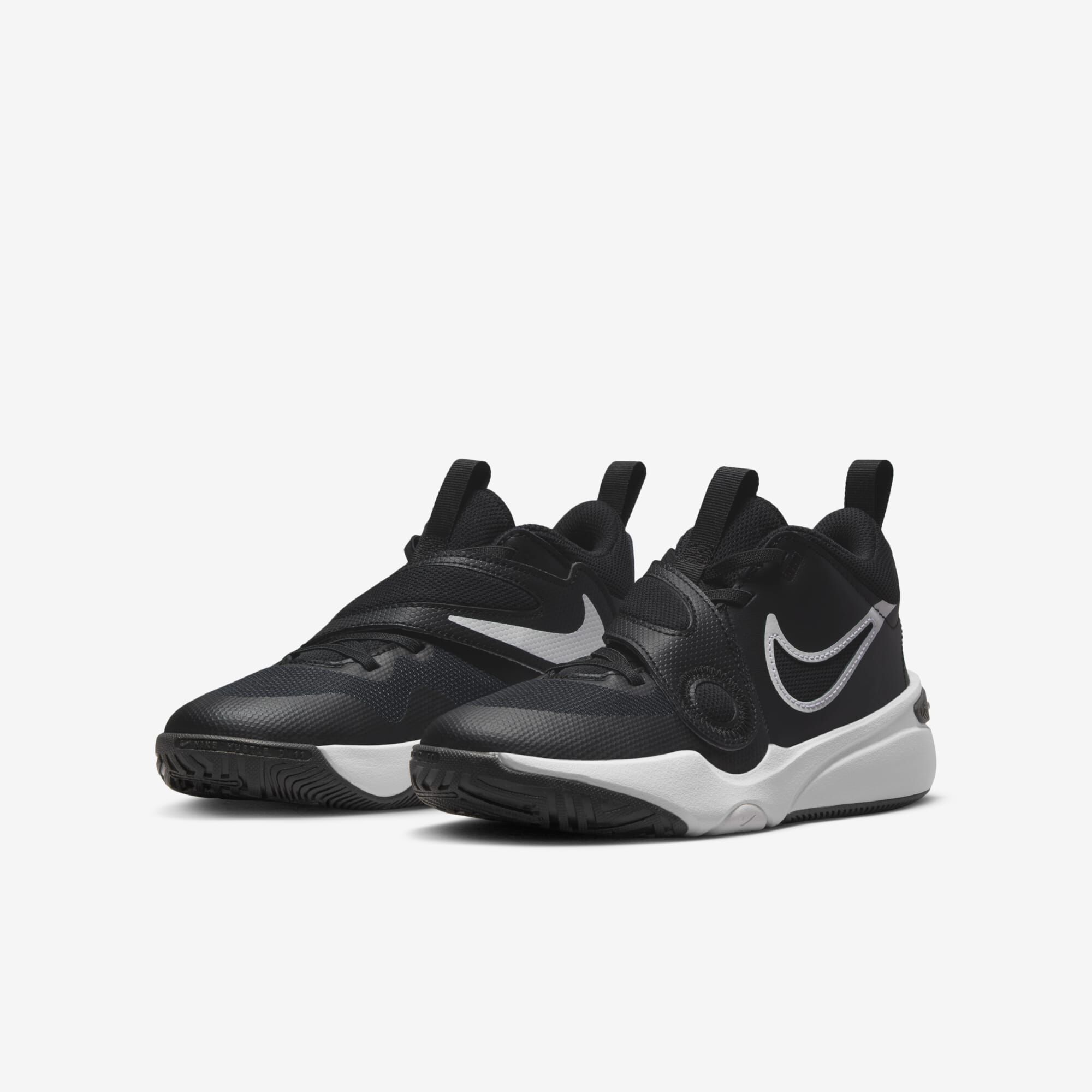 Nike Team Hustle D 11, Negro/Blanco, hi-res