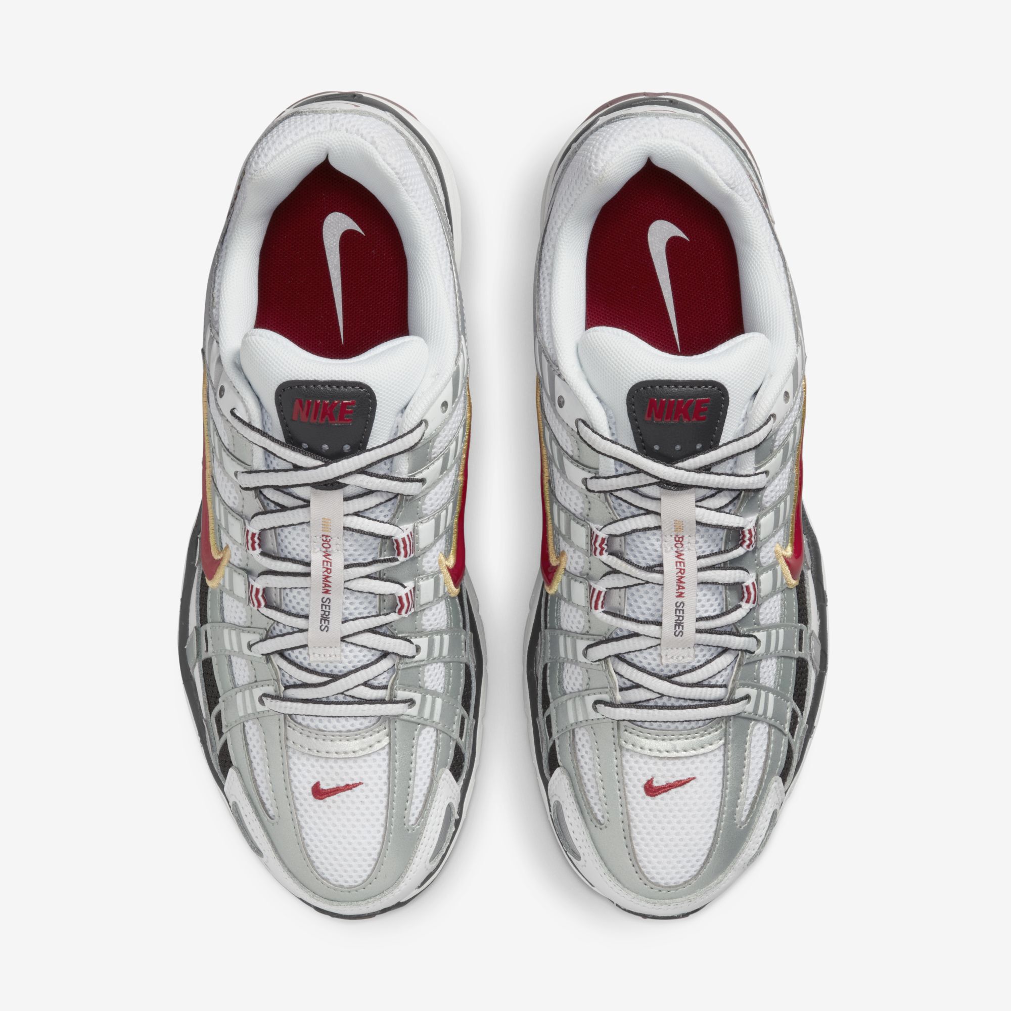 Nike P6000, Blanco/Rojo Varsity-Mtlc Platino, hi-res