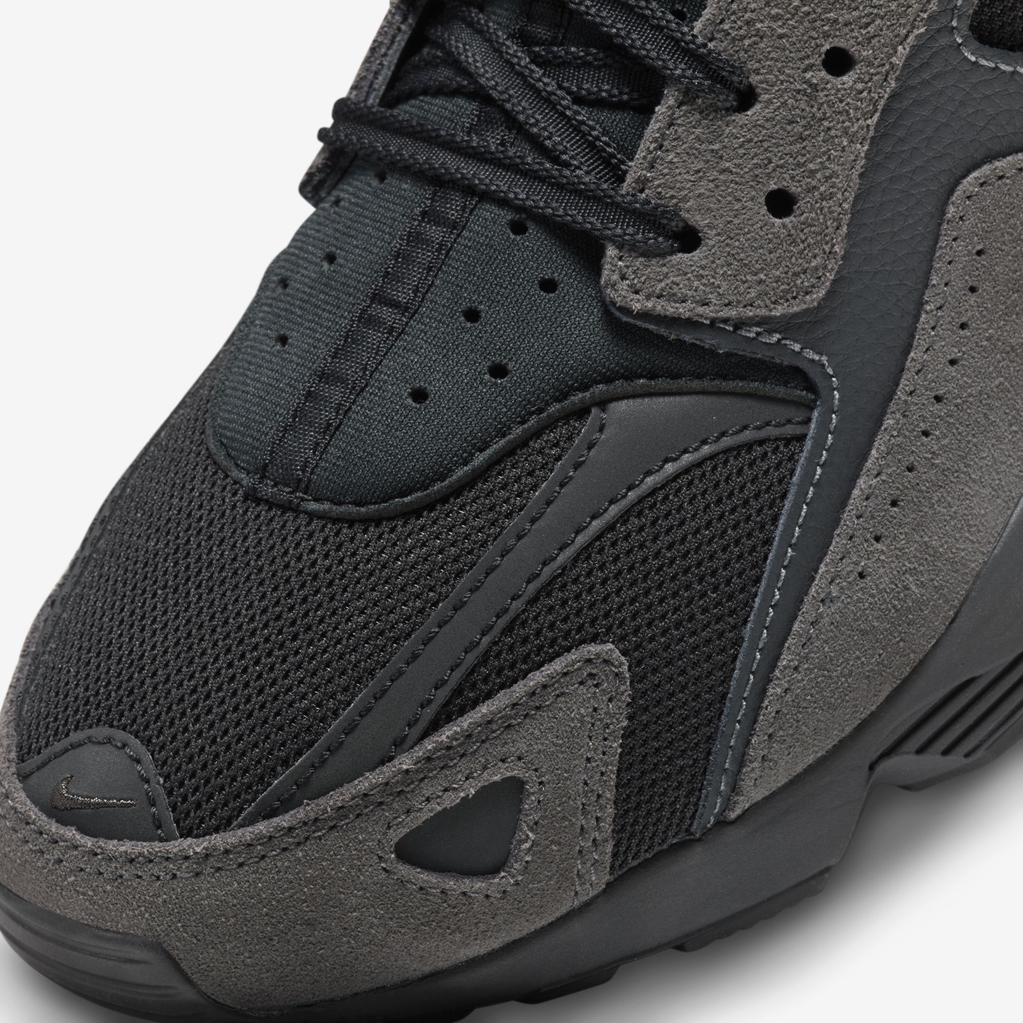 Nike Air Huarache Runner, Negro/Fresno Medio-Antracita, hi-res