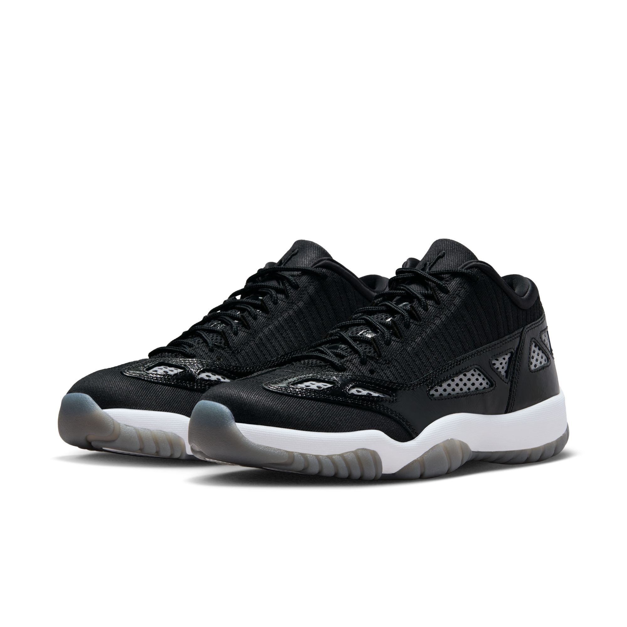 Air Jordan 11 Retro Low IE, Negro/Negro-blanco, hi-res