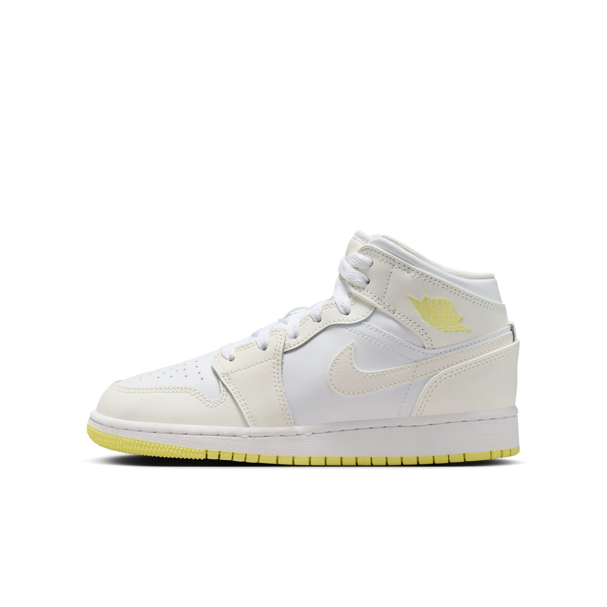 Air Jordan 1 Mid, Vela/Laser Claro Naranja-Blanco, hi-res