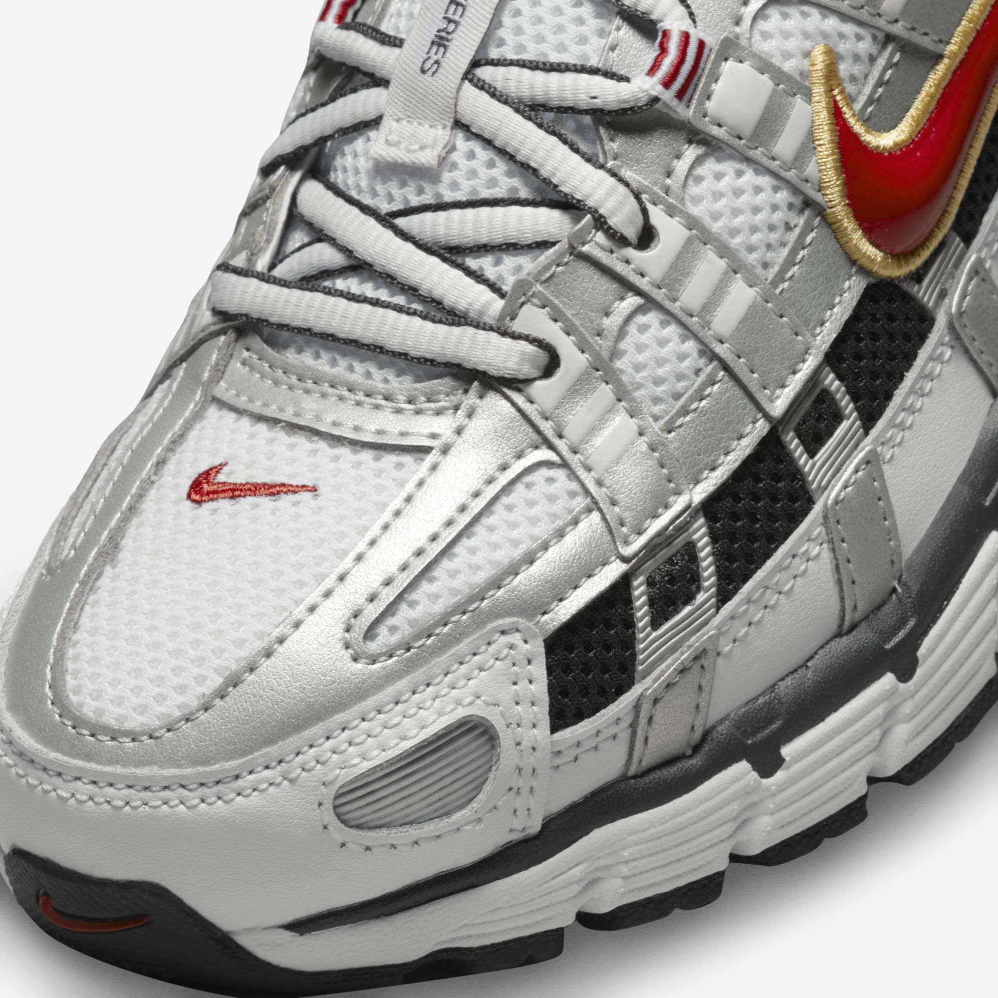 Nike P6000, Blanco/Rojo Varsity-Mtlc Platino, hi-res