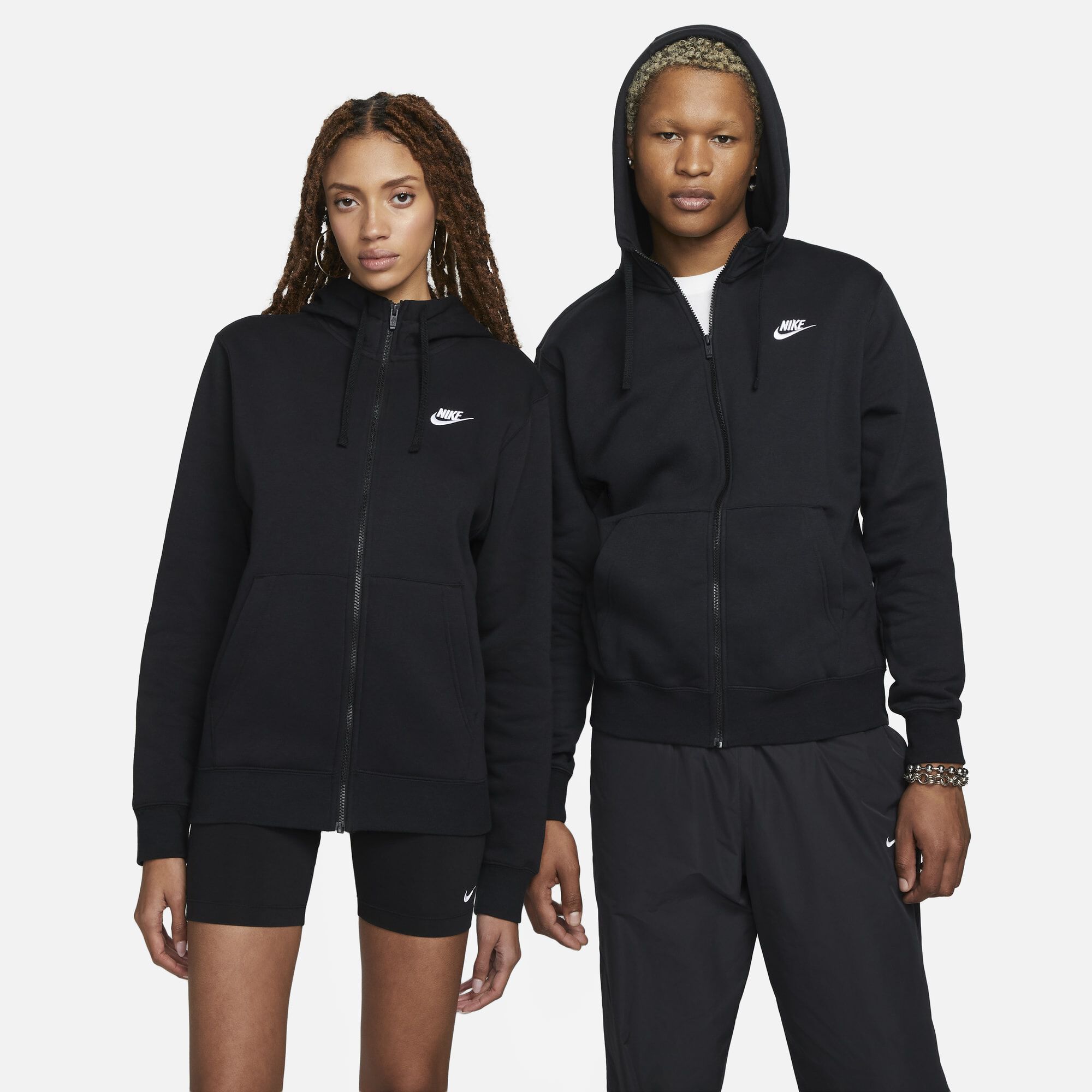 Nike Sportswear Club Fleece, Negro/Negro/Blanco, hi-res