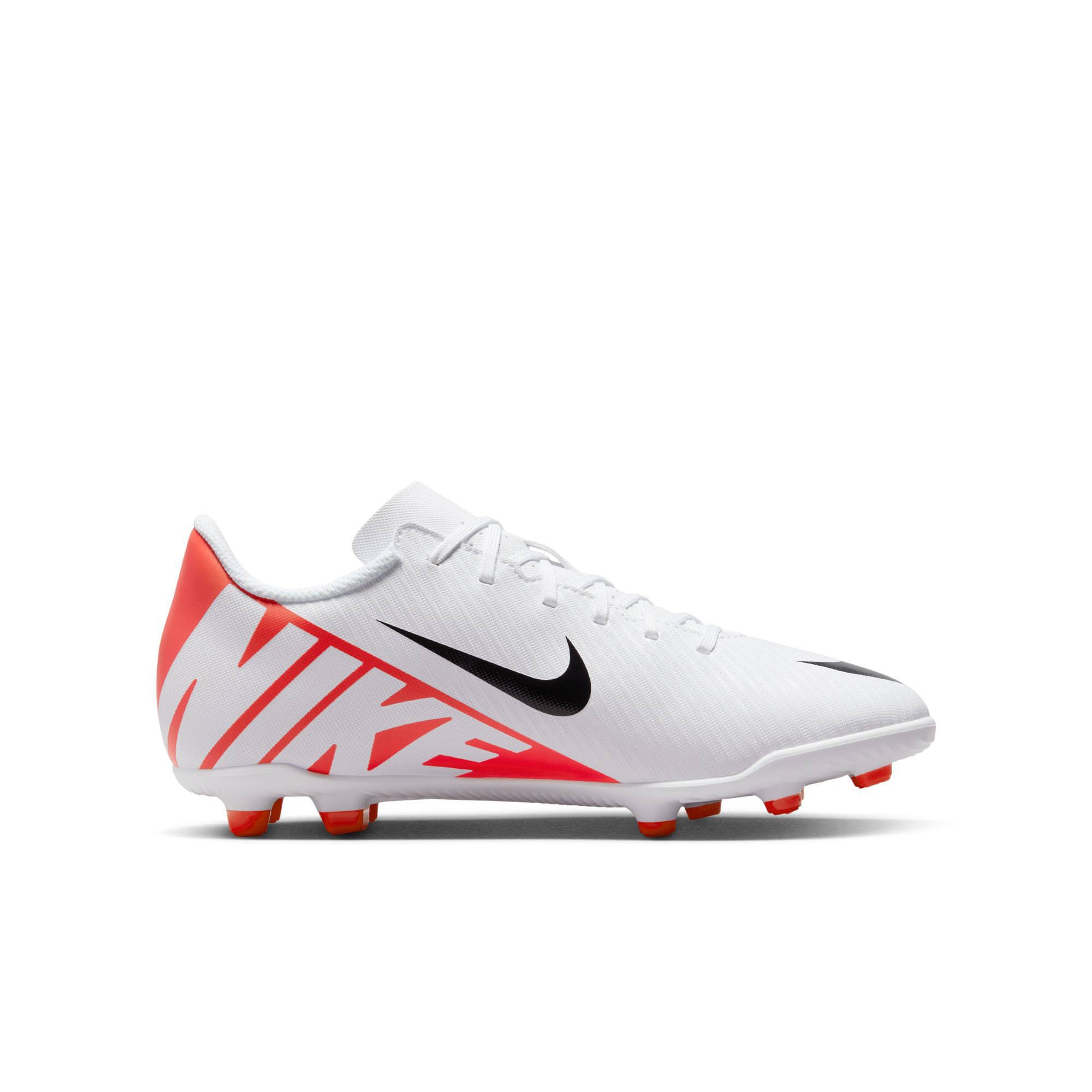 Nike Jr. Mercurial Vapor 15 Club, Carmesí Brillante/Blanco-Negro, hi-res